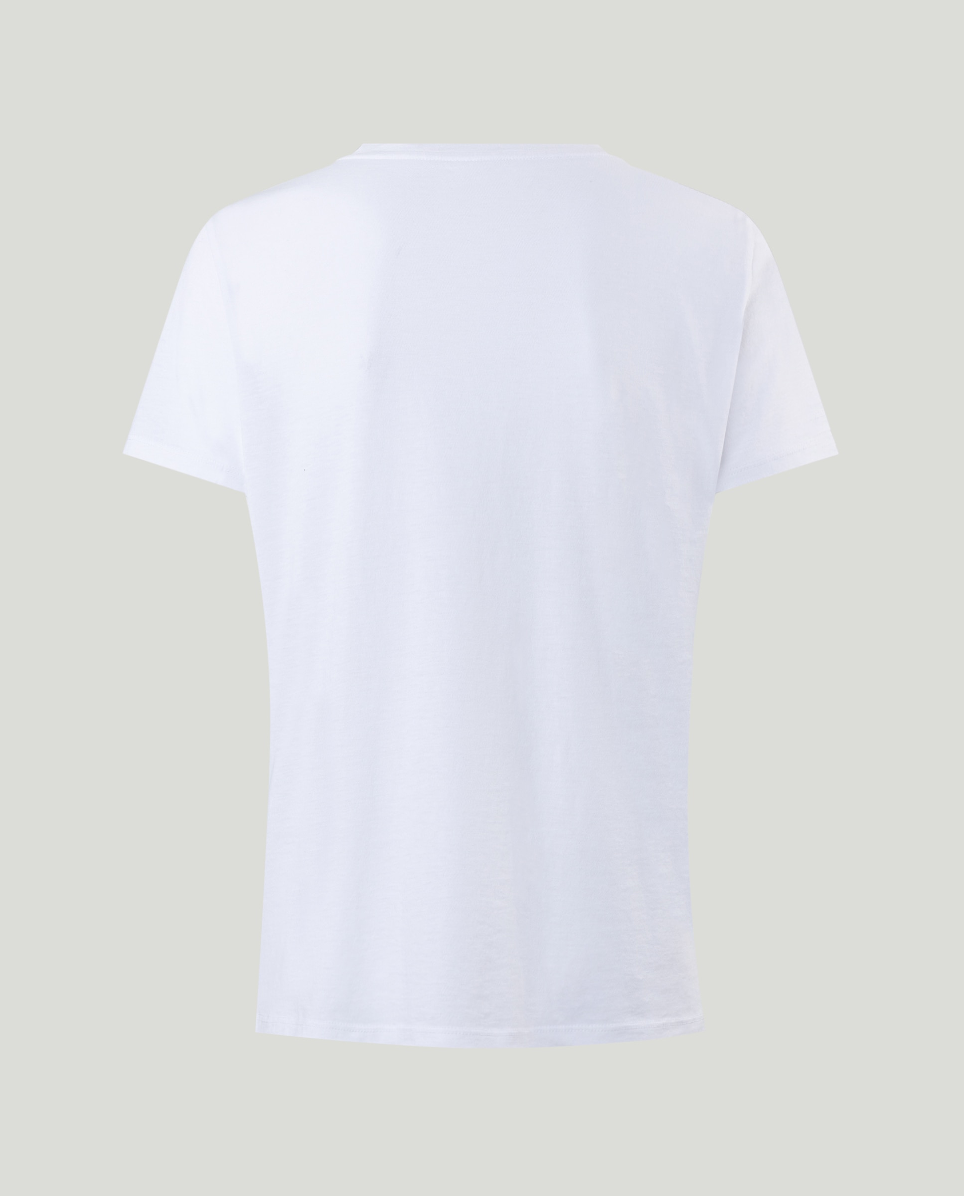 T-shirt de algodão Branco-2