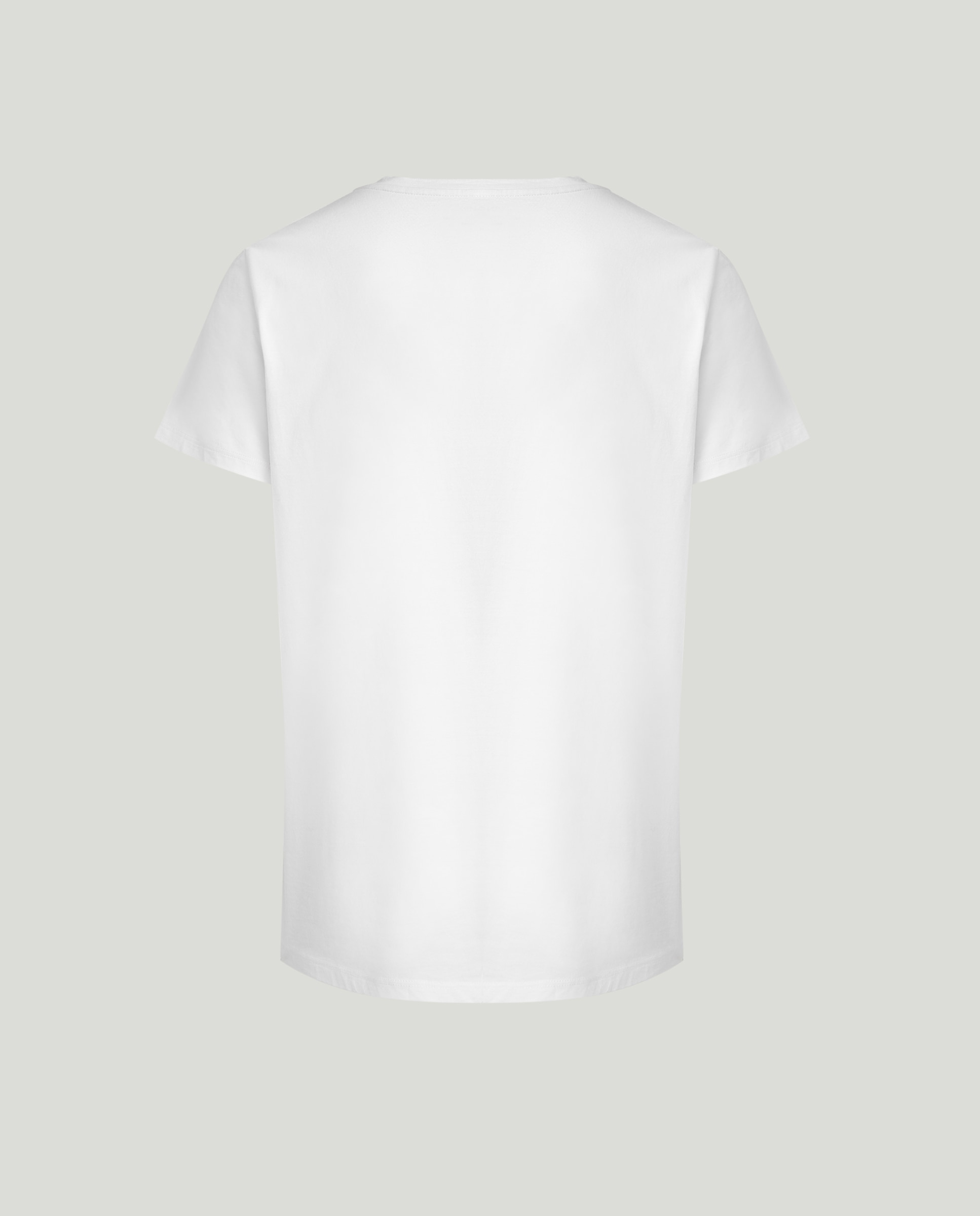 T-shirt de algodão Branco-2