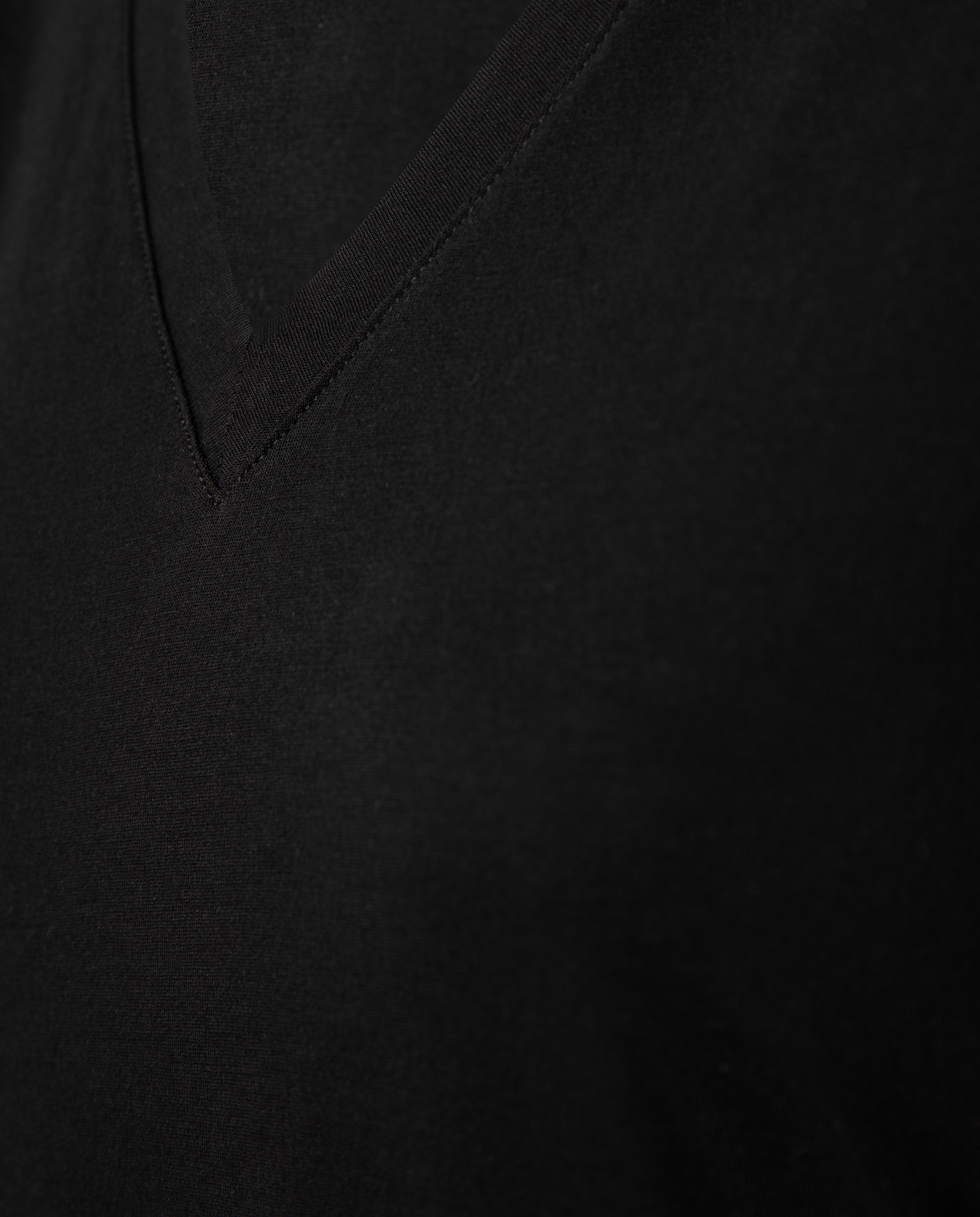 T-shirt de algodão Preto-3
