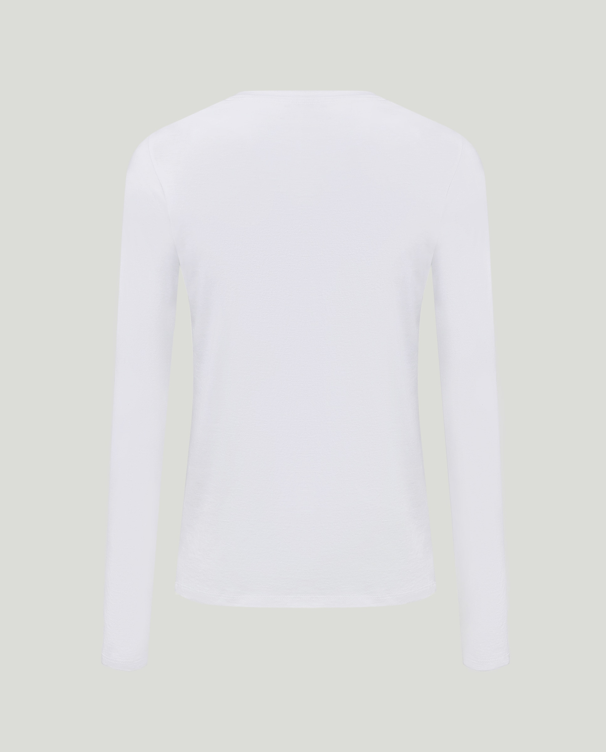 T-shirt de algodão Branco-2