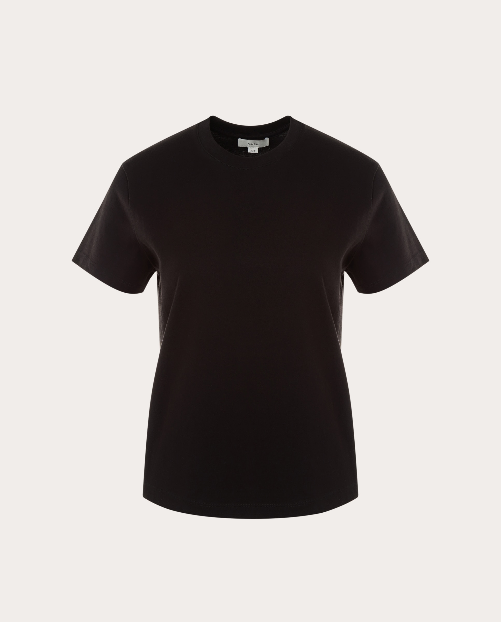T-shirt de algodão Preto-1