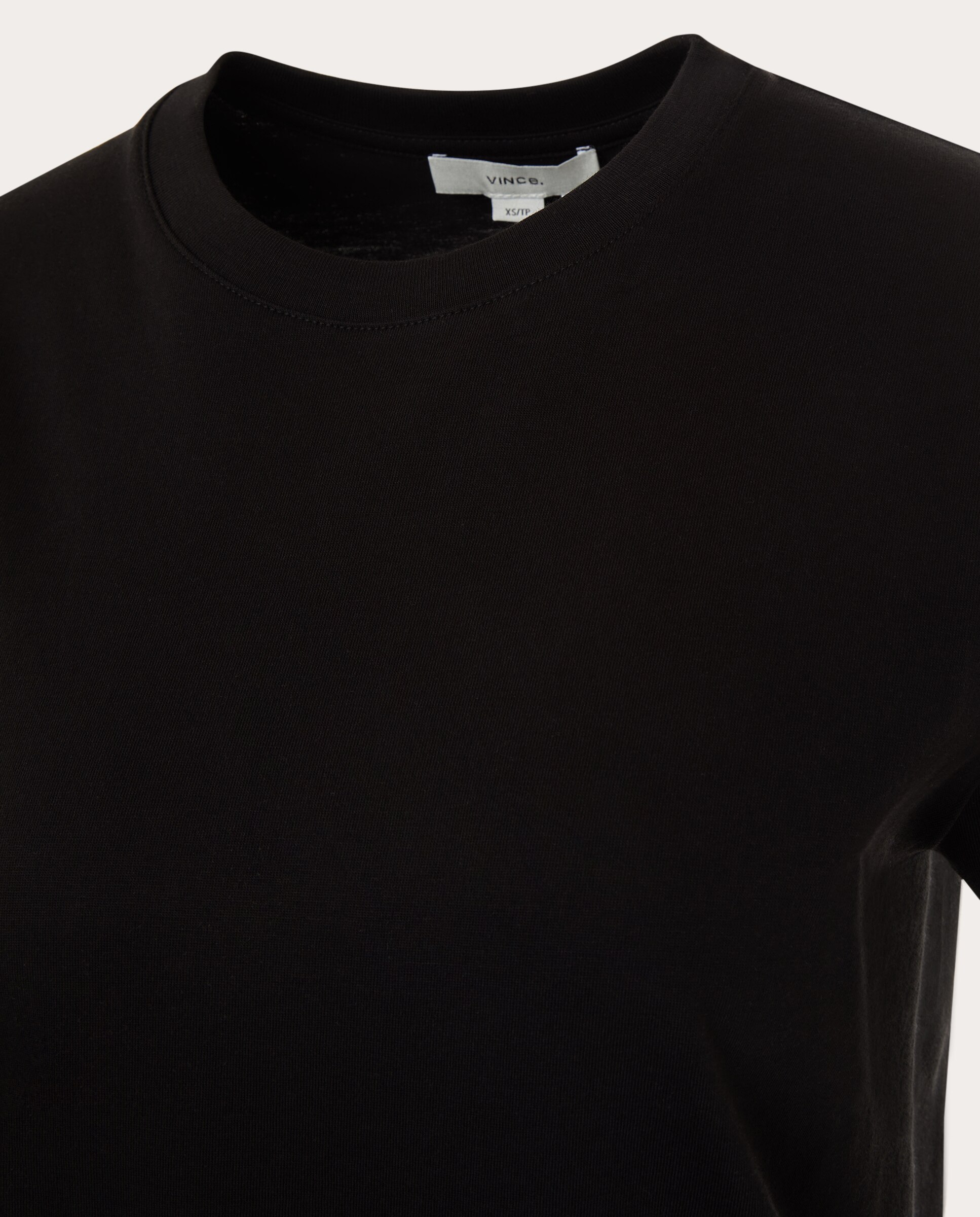 T-shirt de algodão Preto-3