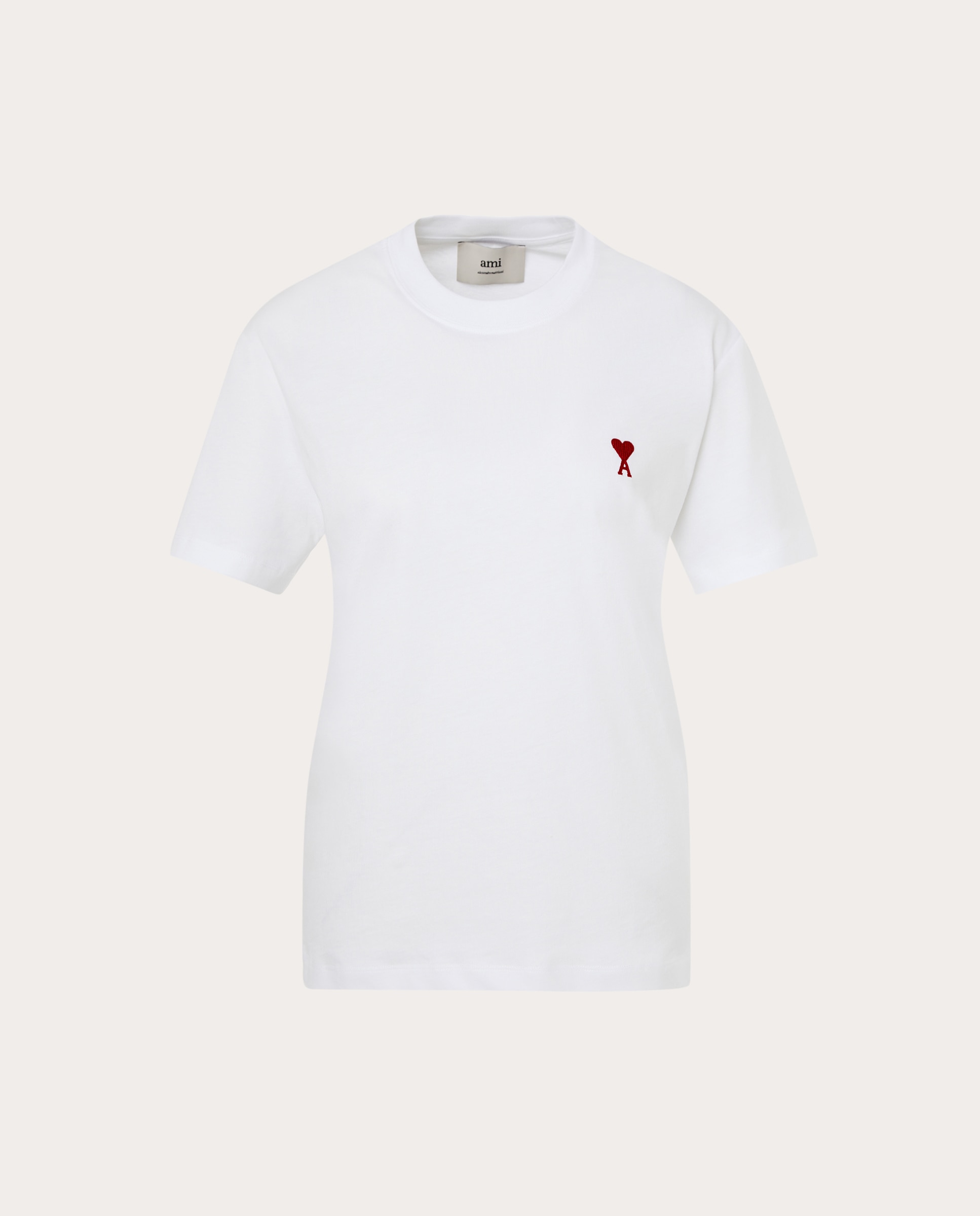 Camiseta de manga corta de algodón - Blanco Blanco-1
