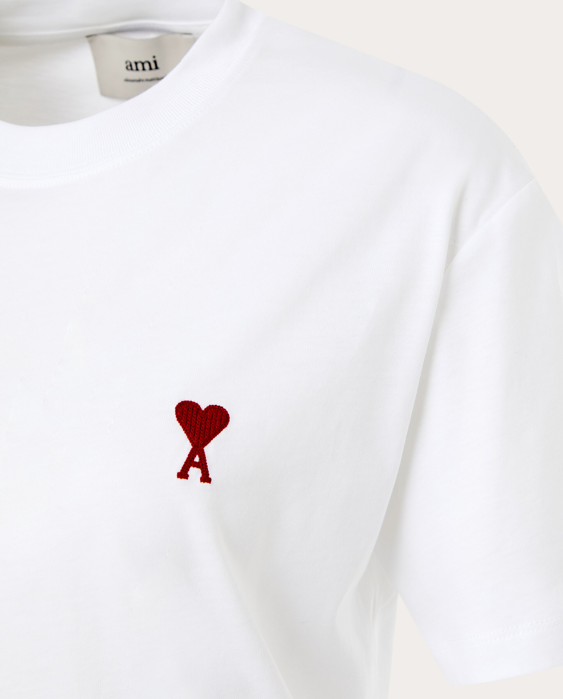 Camiseta de manga corta de algodón - Blanco Blanco-3