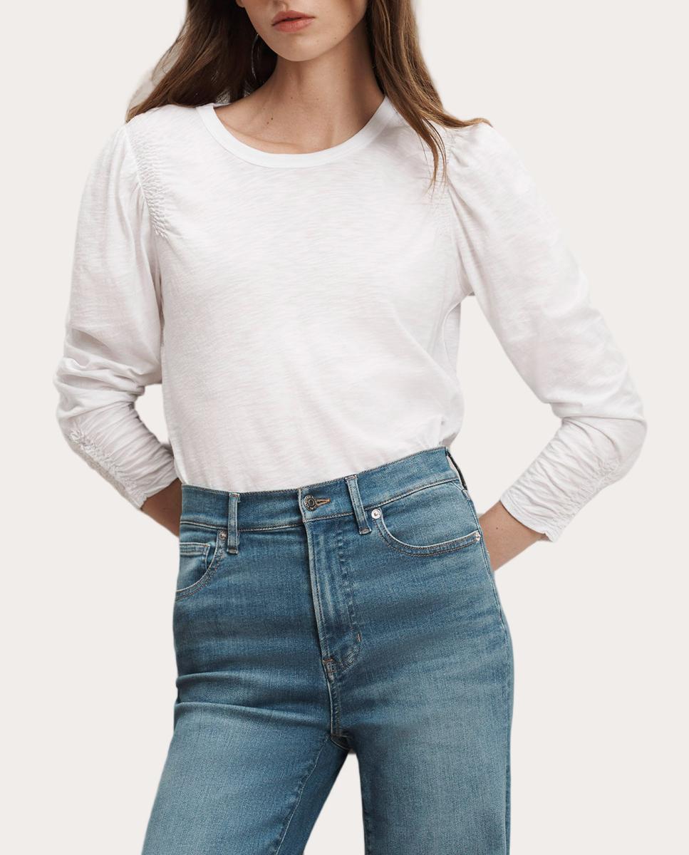 T-shirt Bouvet de Algodão Branco-2