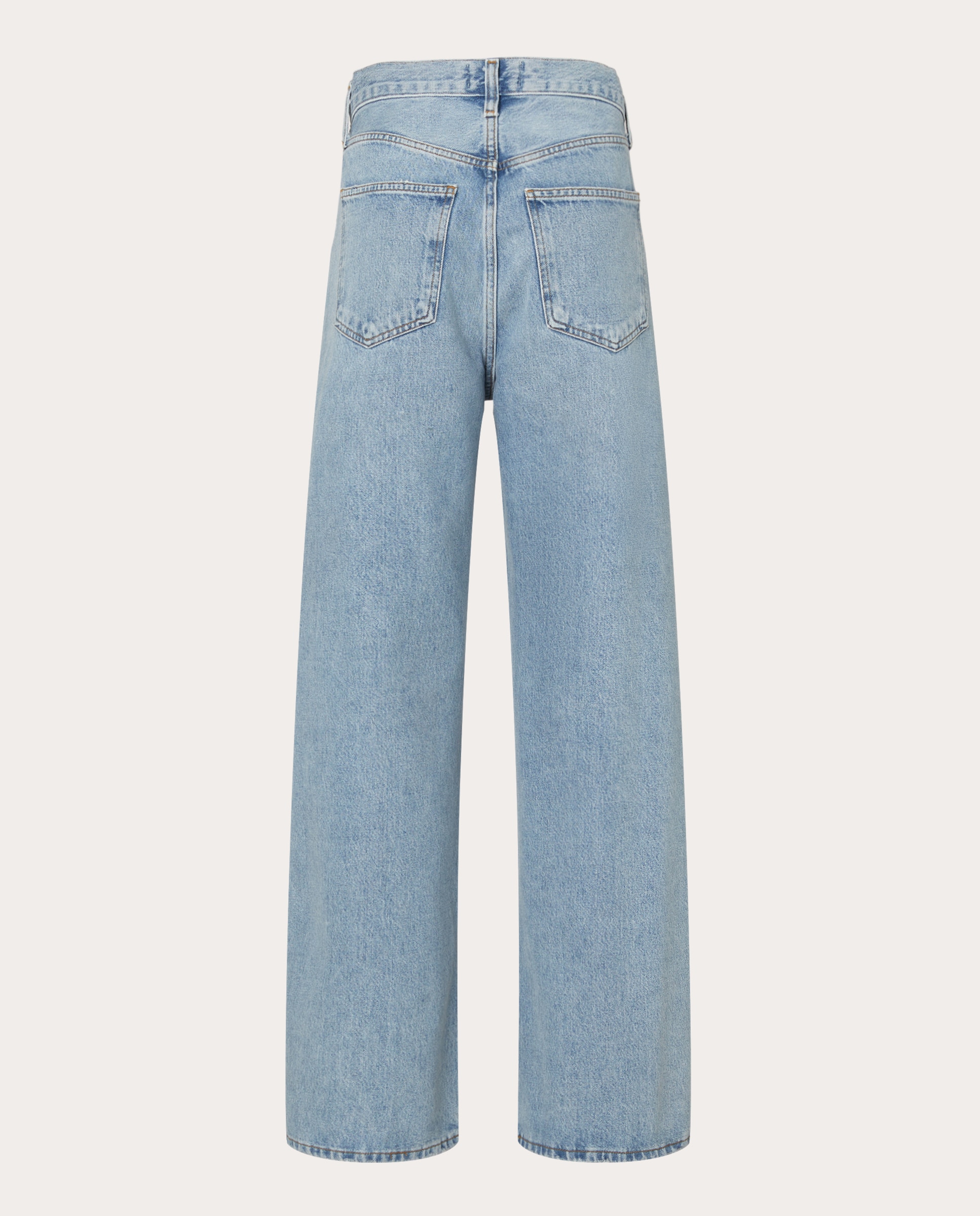 Jeans Fran Low Slung de Algodão Azul-claro-2