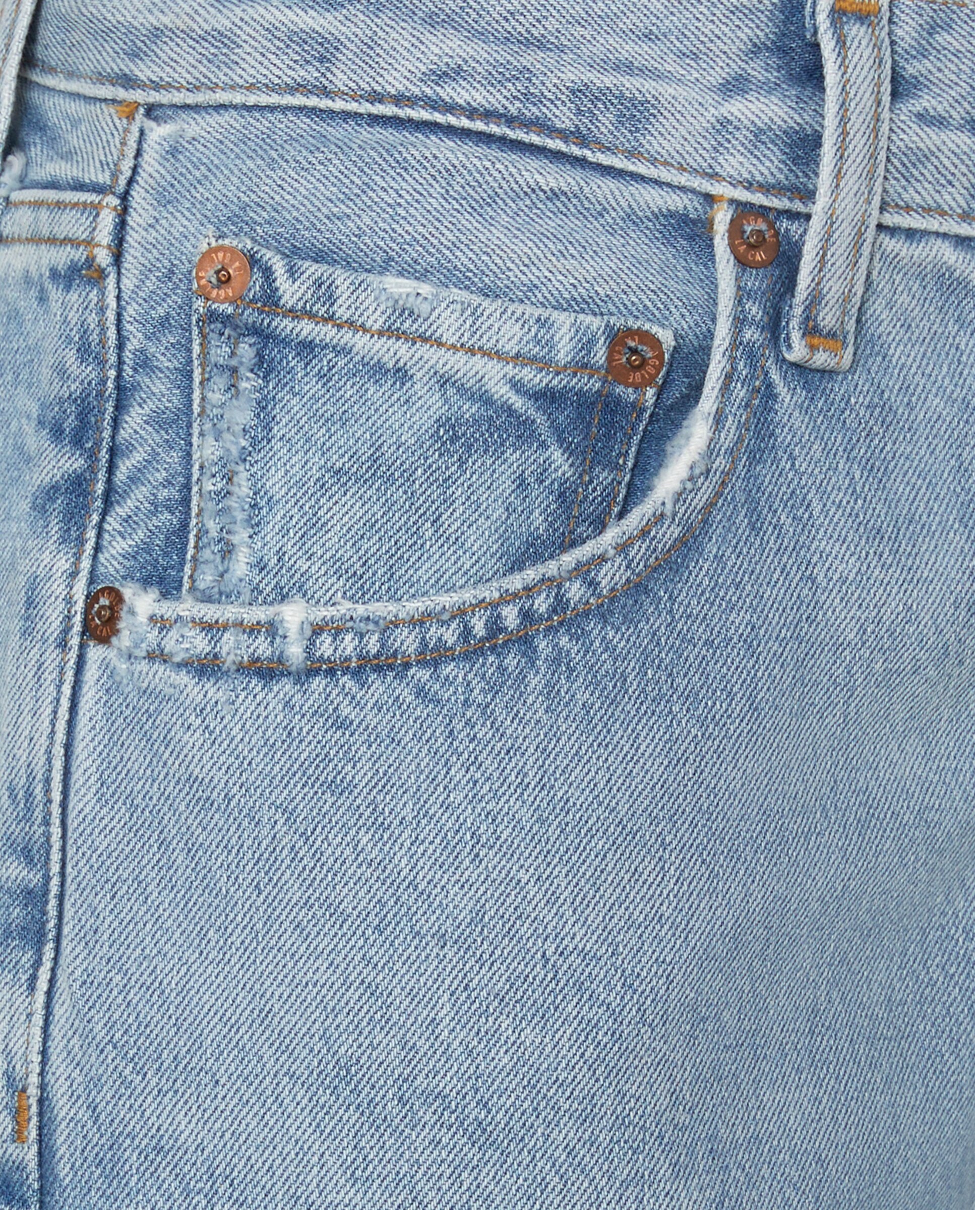 Jeans Fran Low Slung de Algodão Azul-claro-3