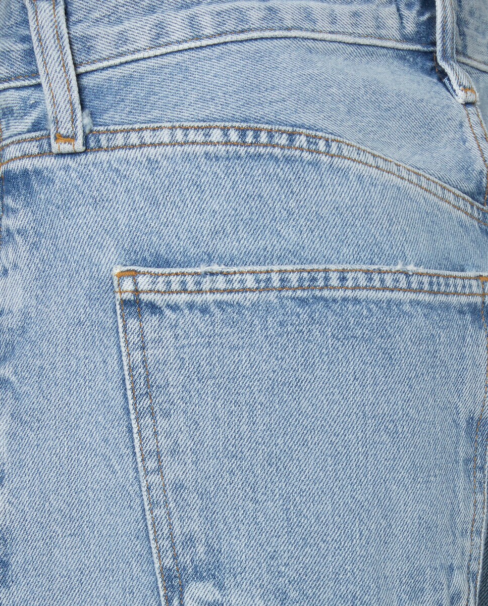 Pantalón vaquero Fran Low Slung de algodón Azul claro-4