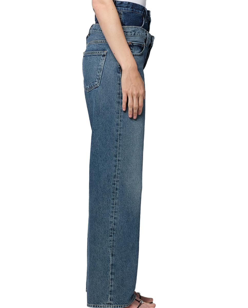 Jeans Straight Elson de Algodão Azul-4