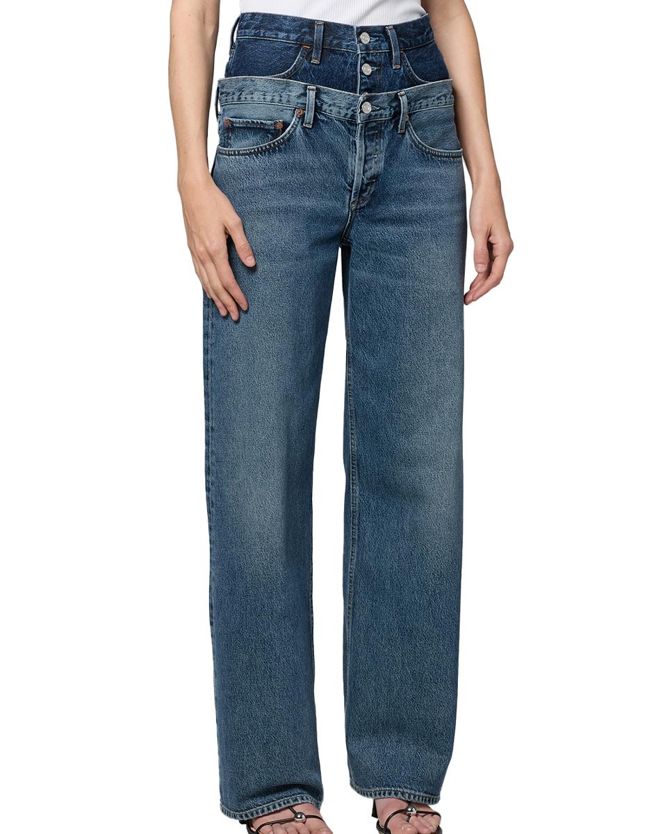 Jeans Straight Elson de Algodão Azul-5