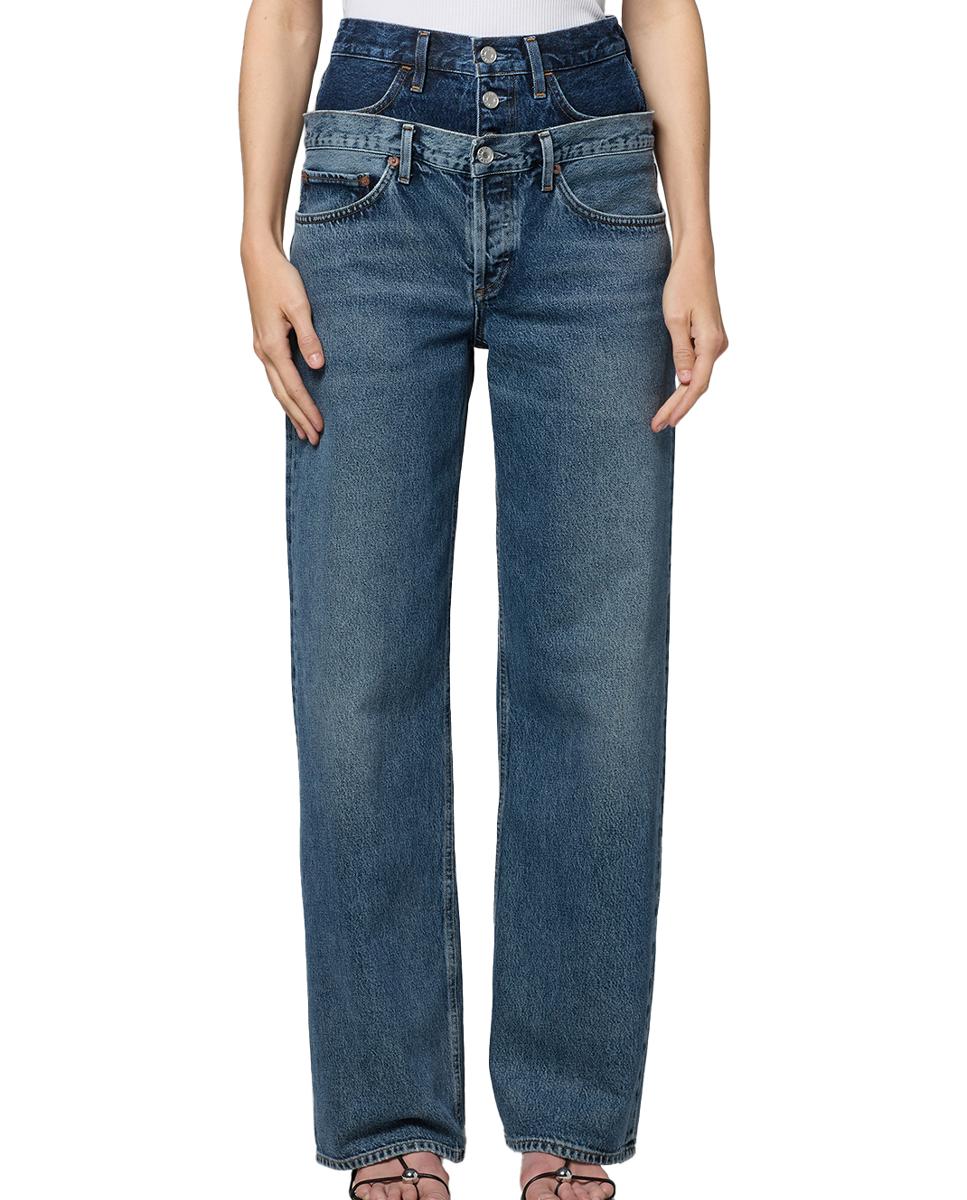 Jeans Straight Elson de Algodão Azul-6