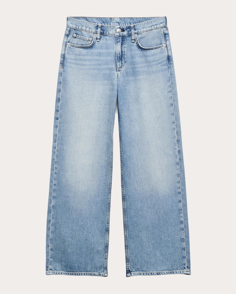 Pantalón vaquero recto - Azul Azul-1
