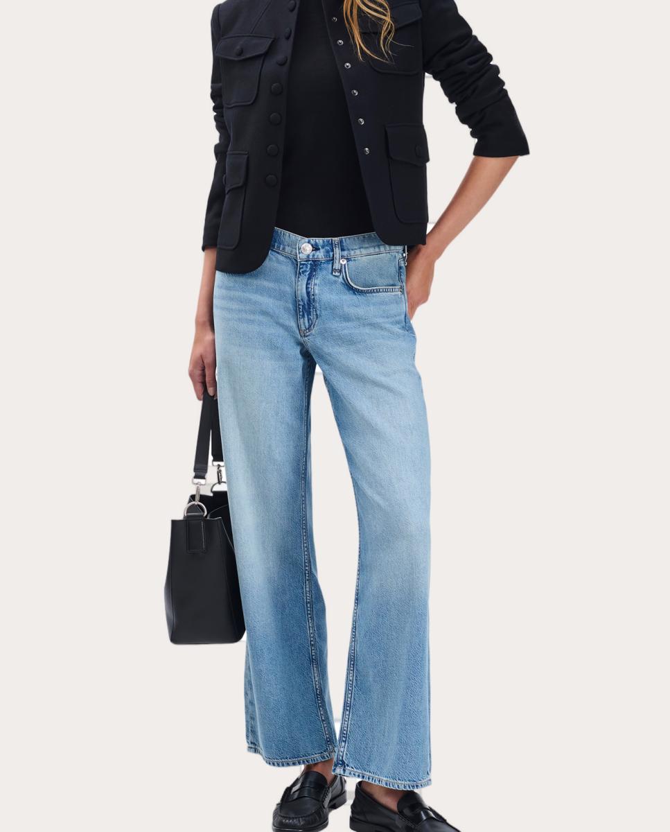 Pantalón vaquero recto - Azul Azul-3