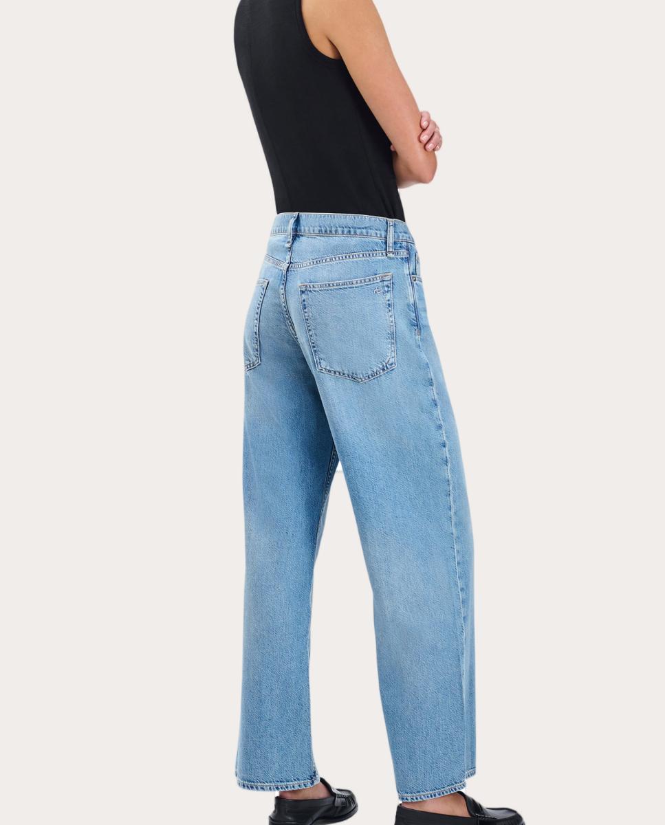 Pantalón vaquero recto - Azul Azul-5
