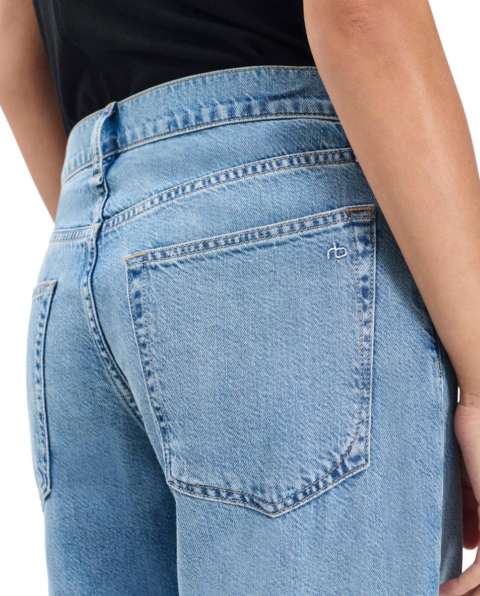 Pantalón vaquero recto - Azul Azul-6