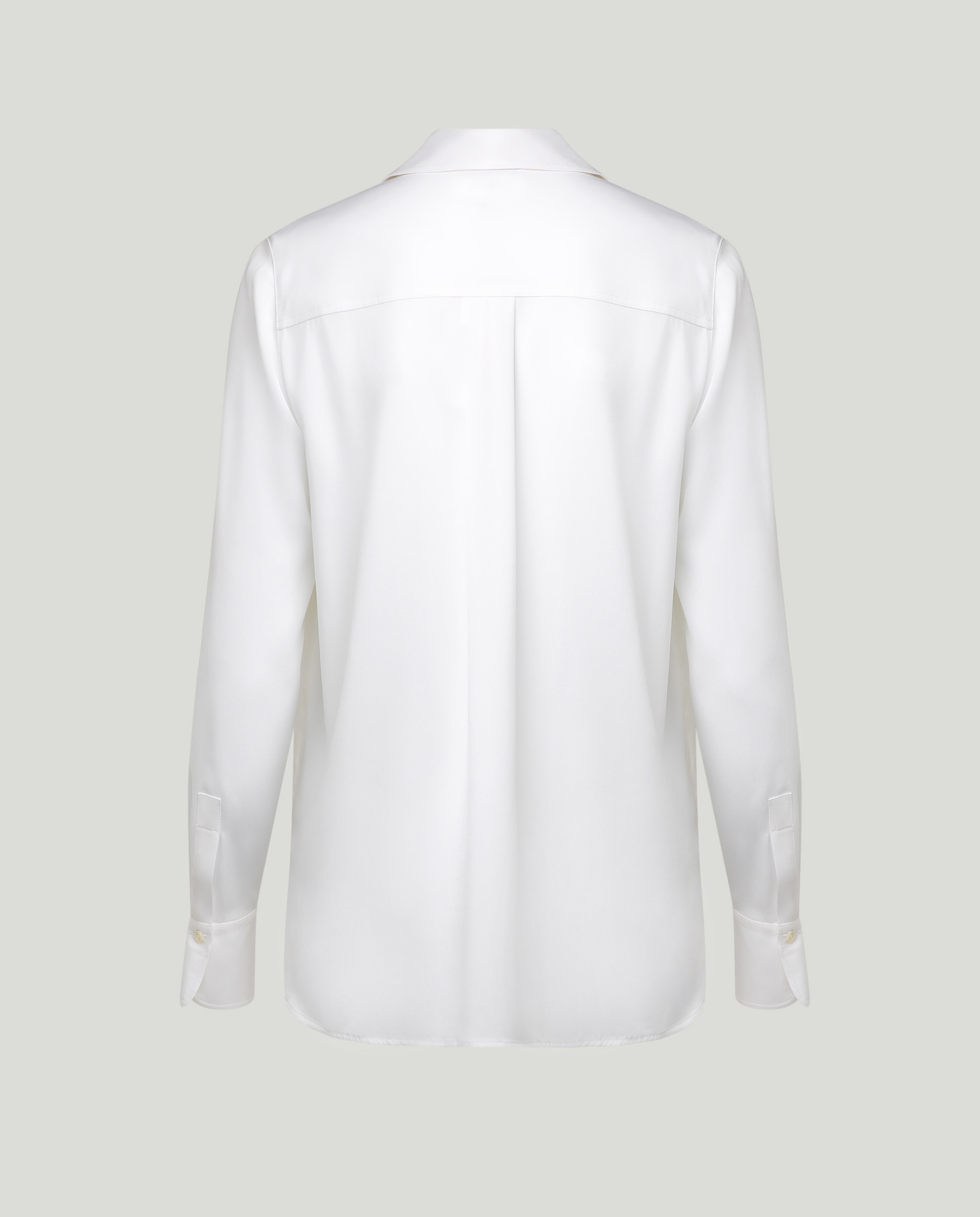 Camisa de seda Branco-2