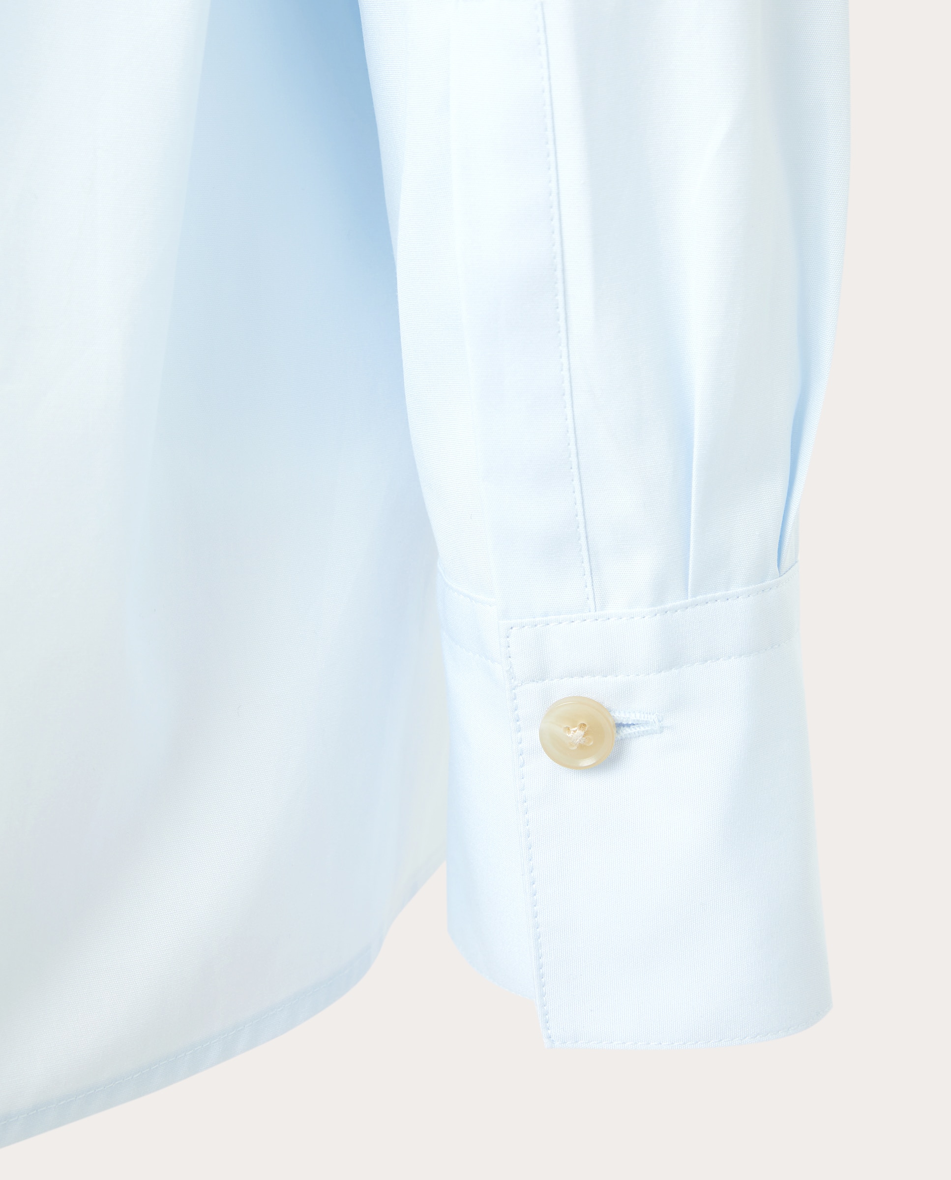 Camisa de algodão Azul-claro-3