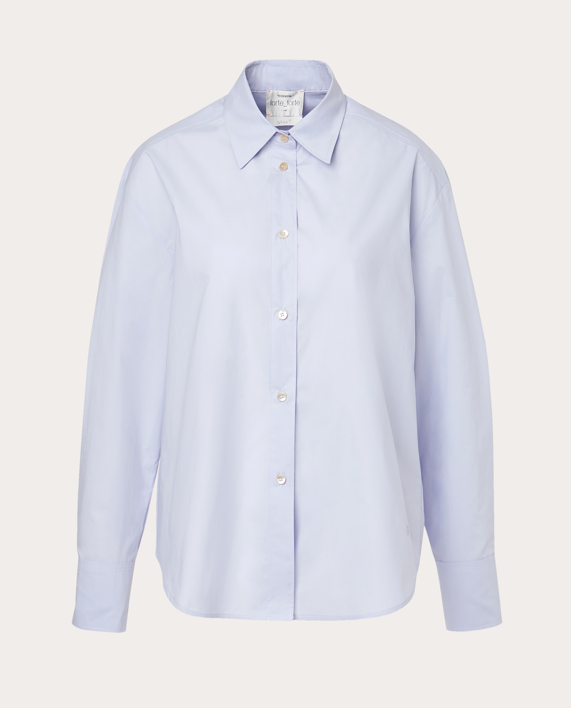 Camisa de Algodão Azul-claro-1