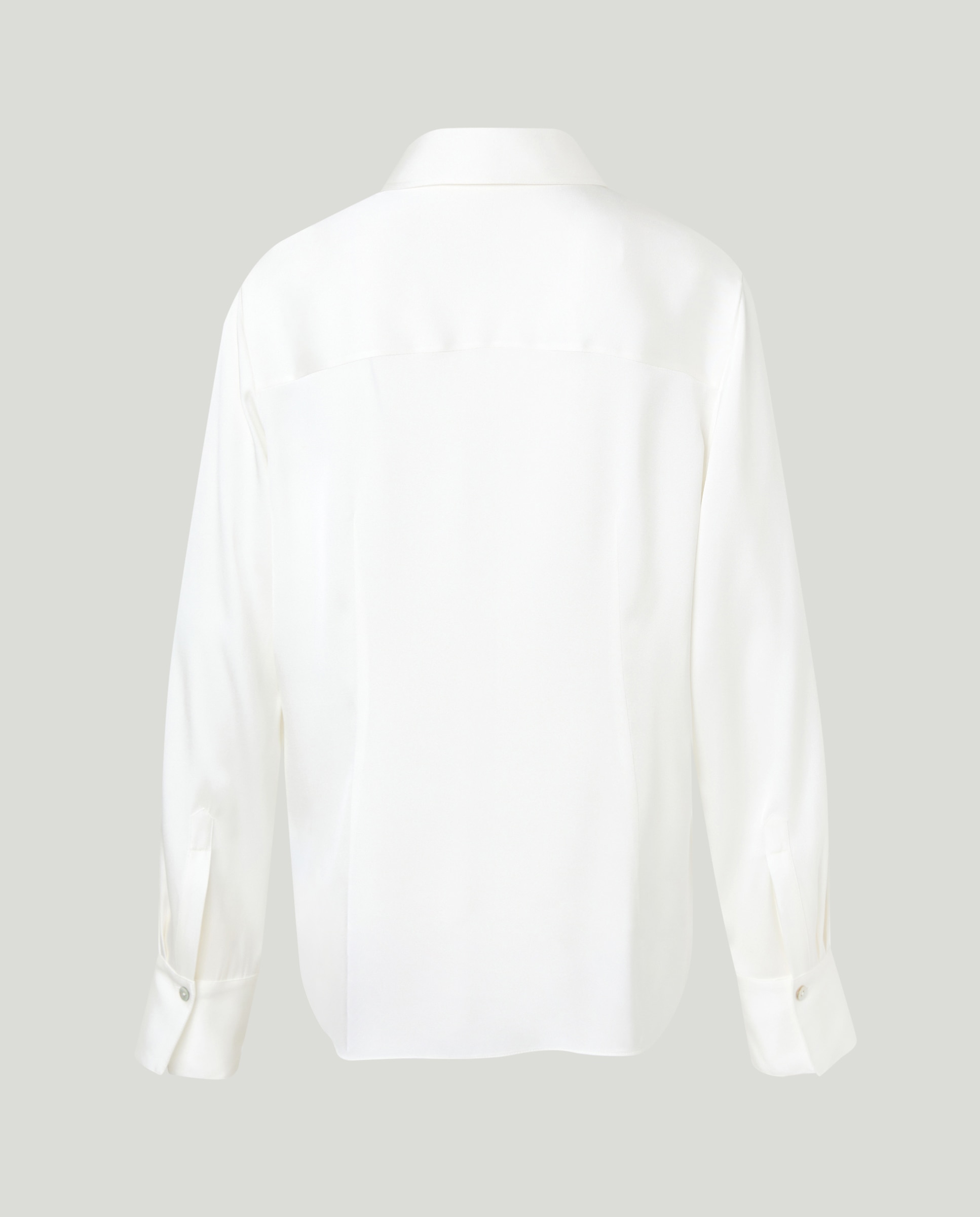 Camisa de seda Branco-2