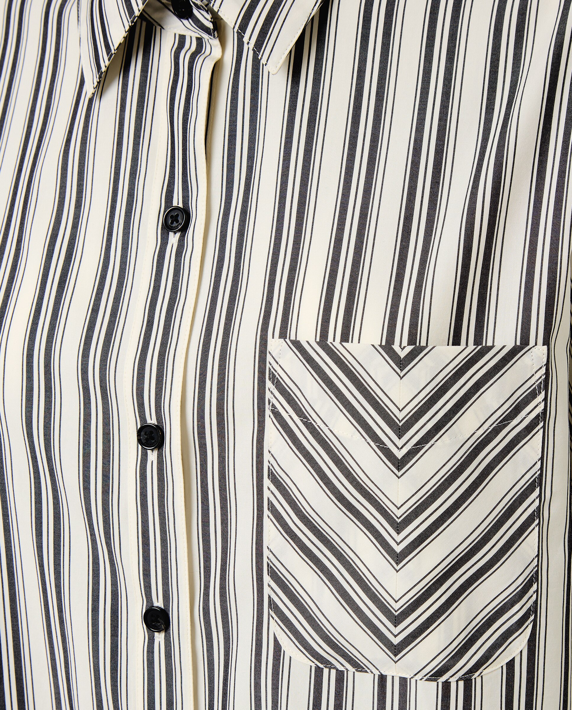 Camisa Lucia de popelín a rayas Charcstrp - Azul claro Azul claro-3