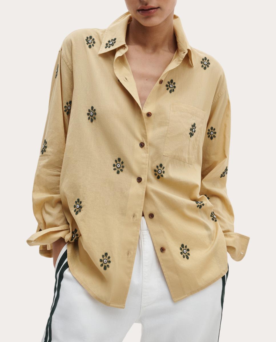 Imagen 0 de Camisa Connie bordada Salute Beige