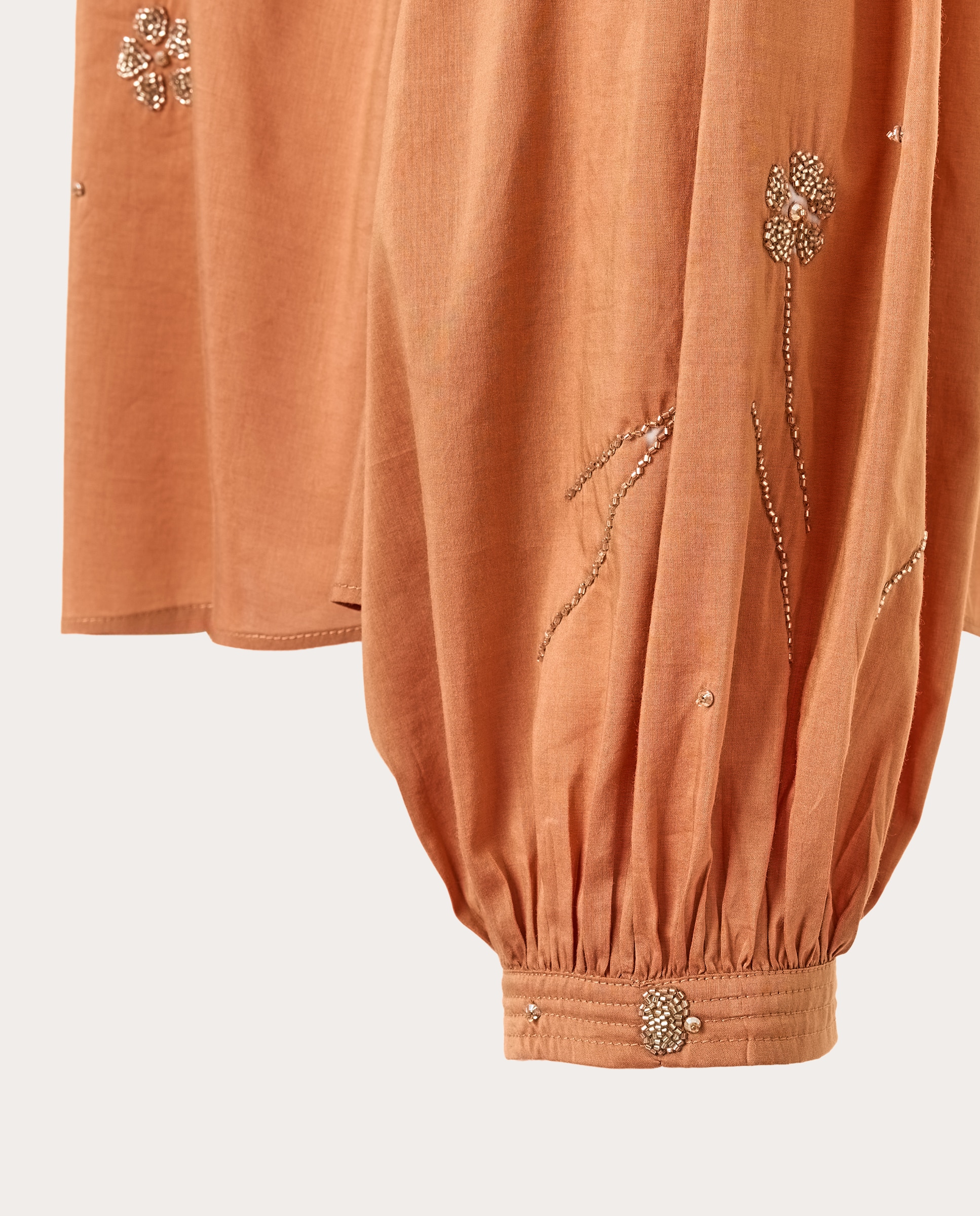 Camisa Boémia de Voile Salmão-4