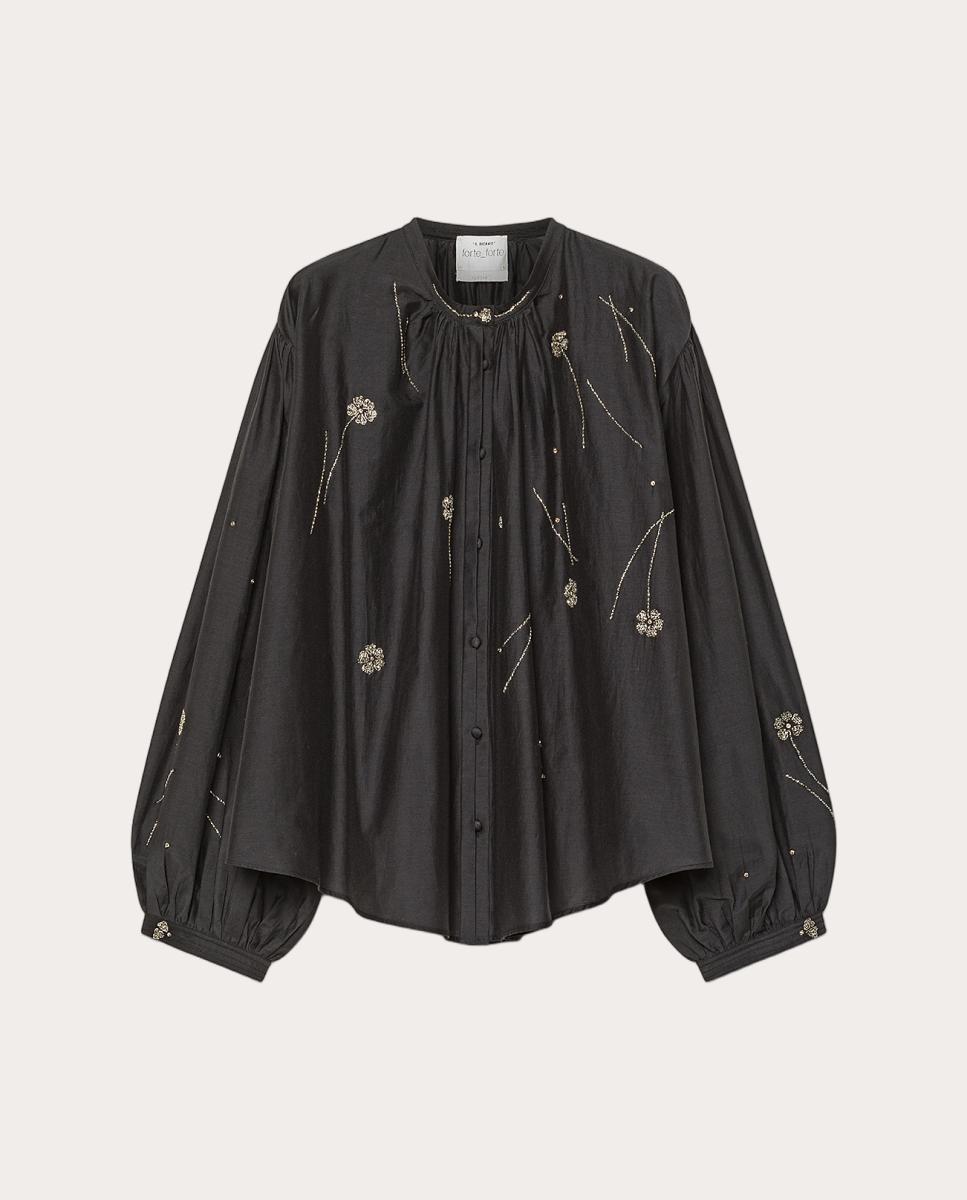 Blusa con bordados - Negro Negro-1