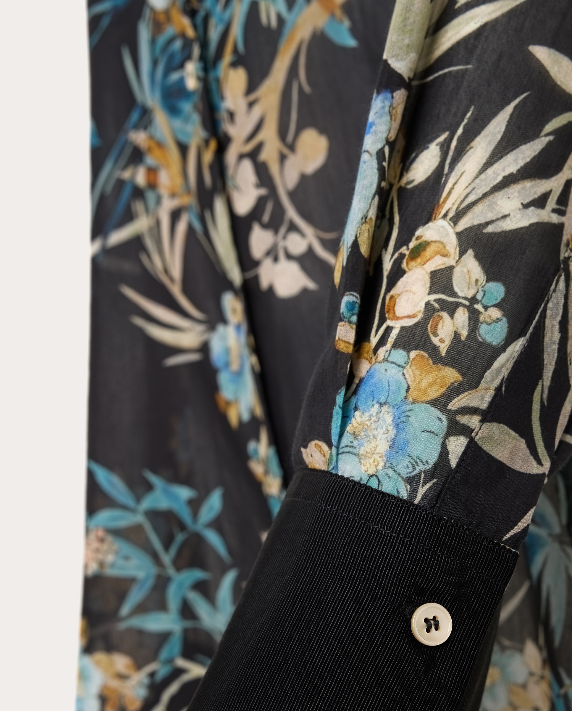 Camisa Vaporosa Estampada Multicolor-4