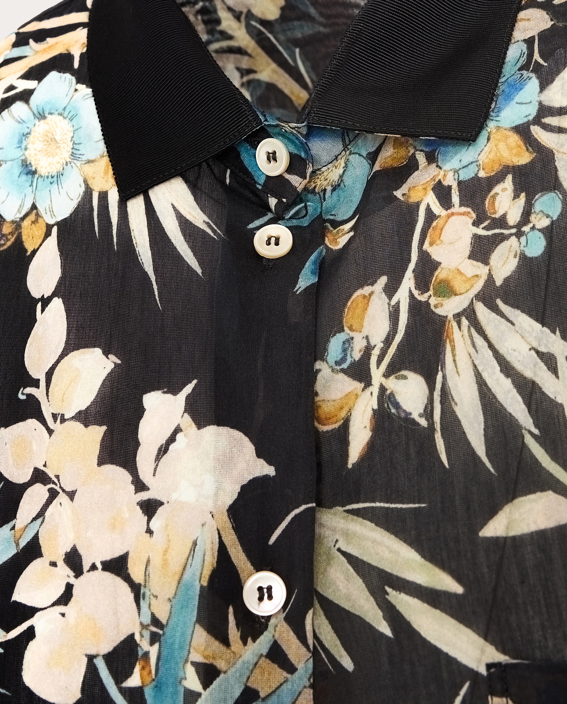 Camisa Vaporosa Estampada Multicolor-5