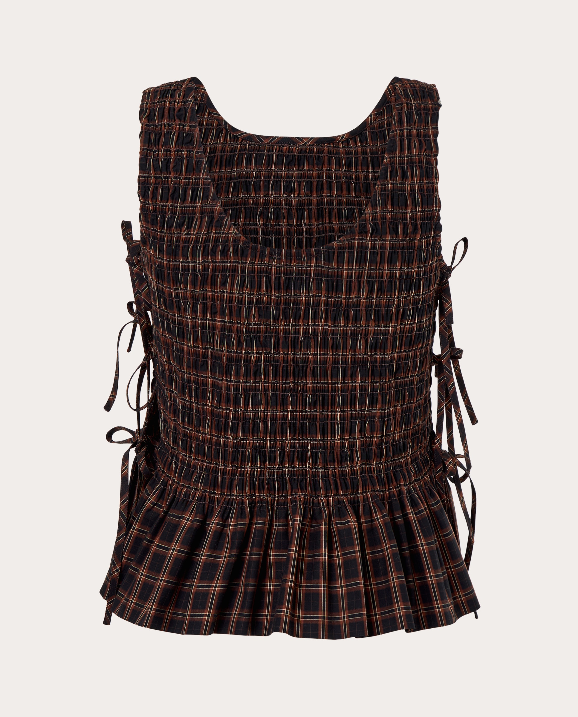 Blusa Franzida Castanho-2