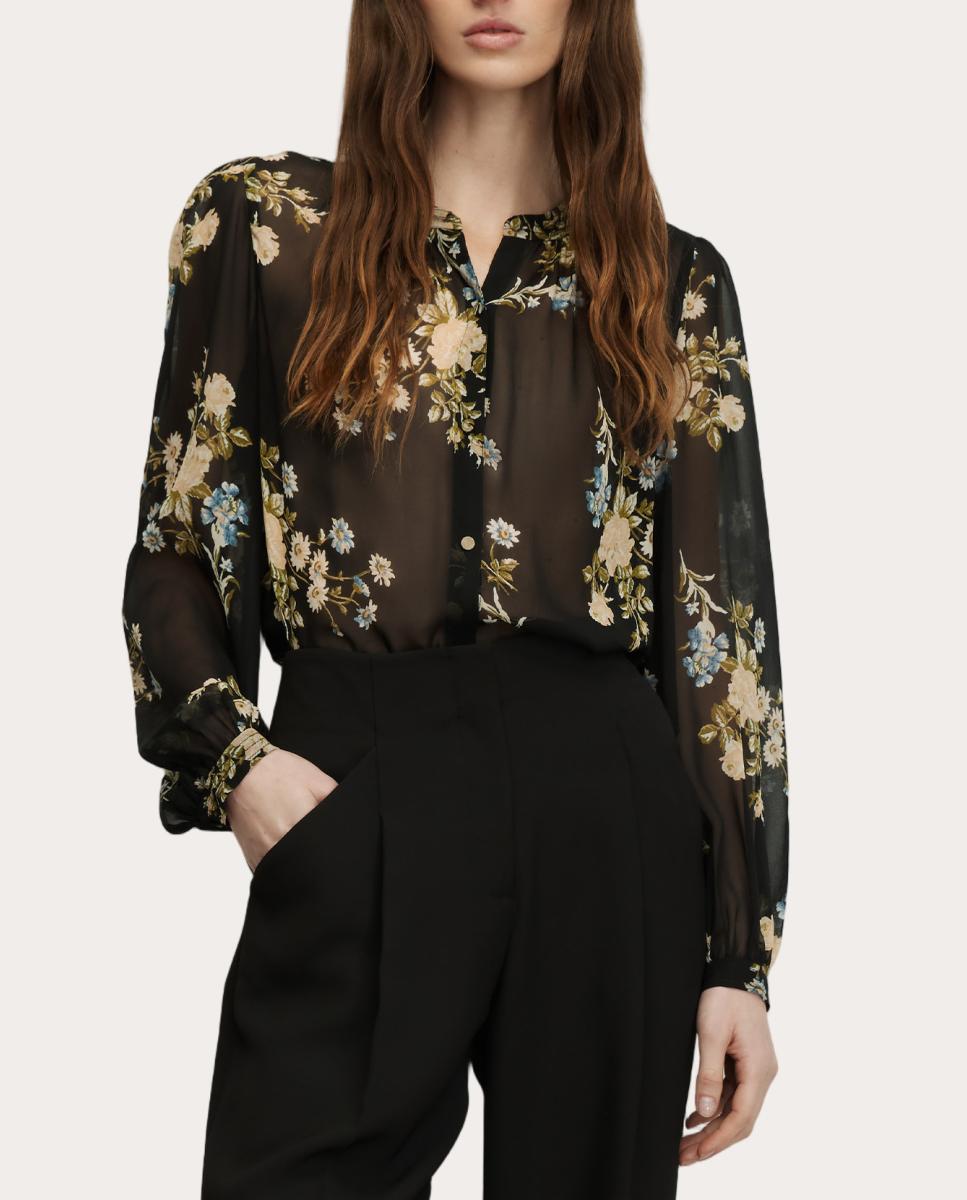 Imagen 2 de Blusa Ashlynn de seda - Negro Negro