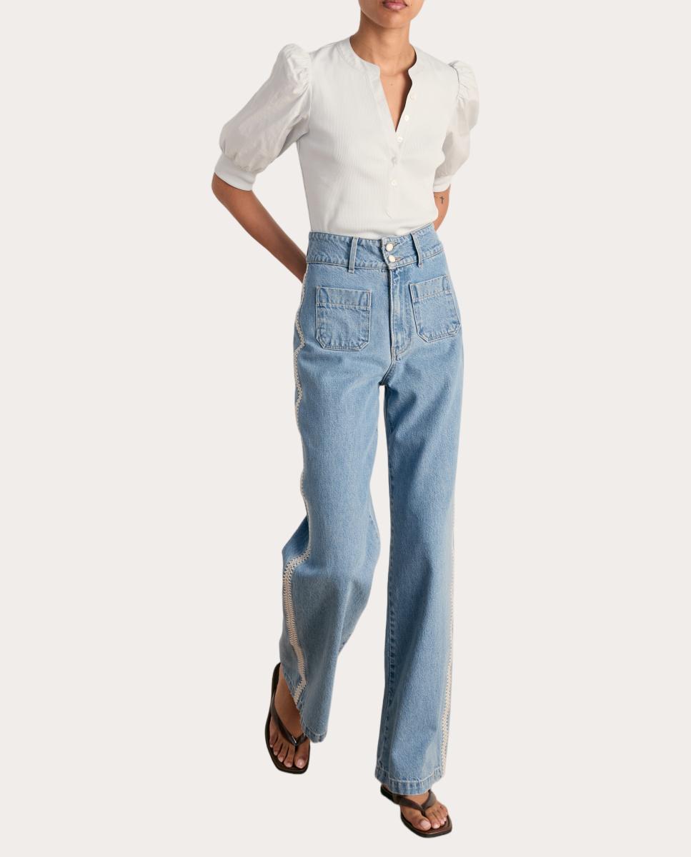 Imagen 0 de Top Coralee de algodón Blanco