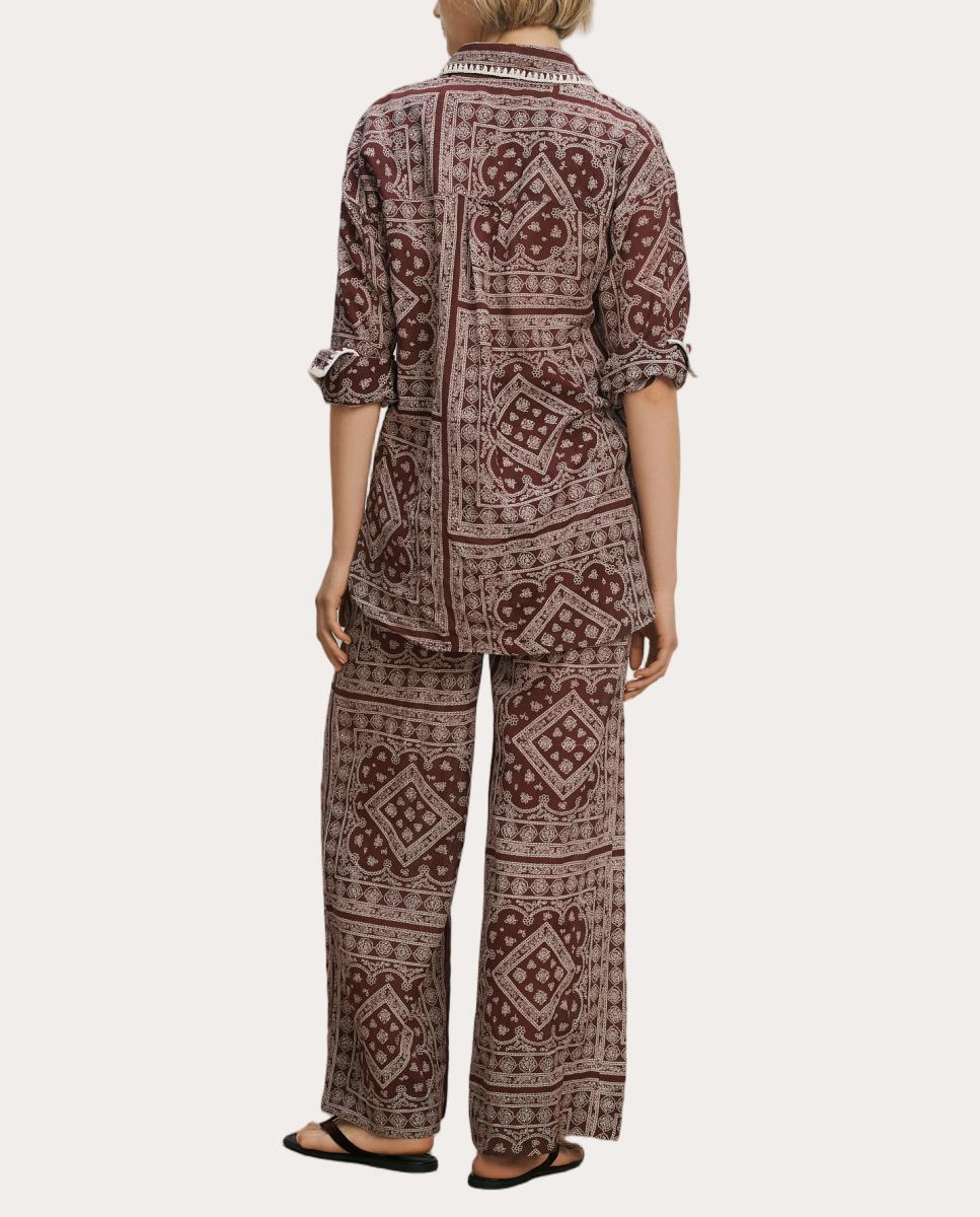 Camisa Lloyd Estampada Bordeaux-2