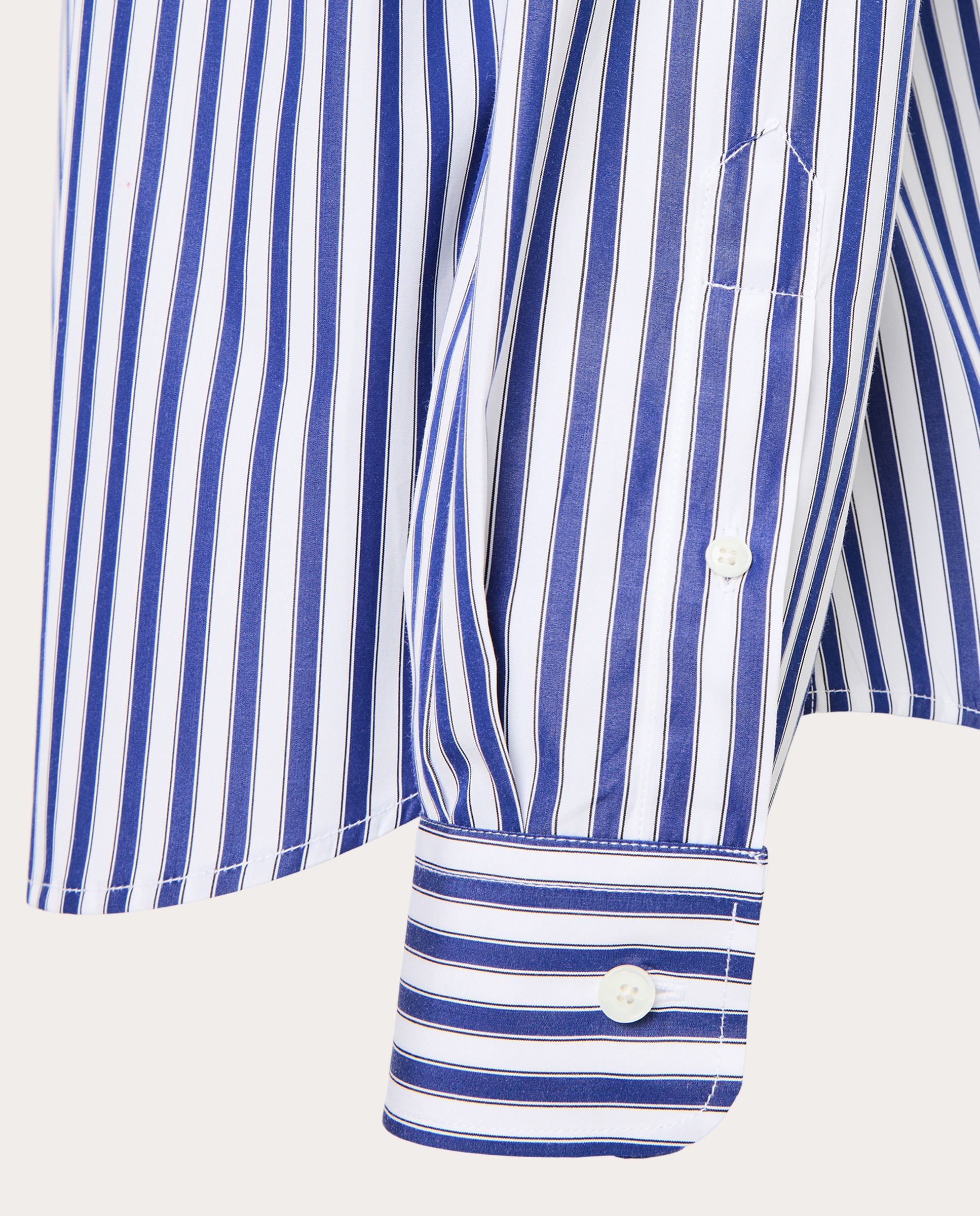 Imagen 4 de Camisa de manga larga de rayas - Azul Azul