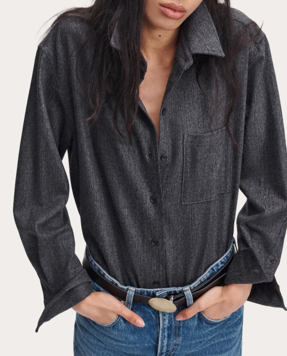 Imagen 0 de Camisa Connie tailored Multicolor carbón Gris oscuro