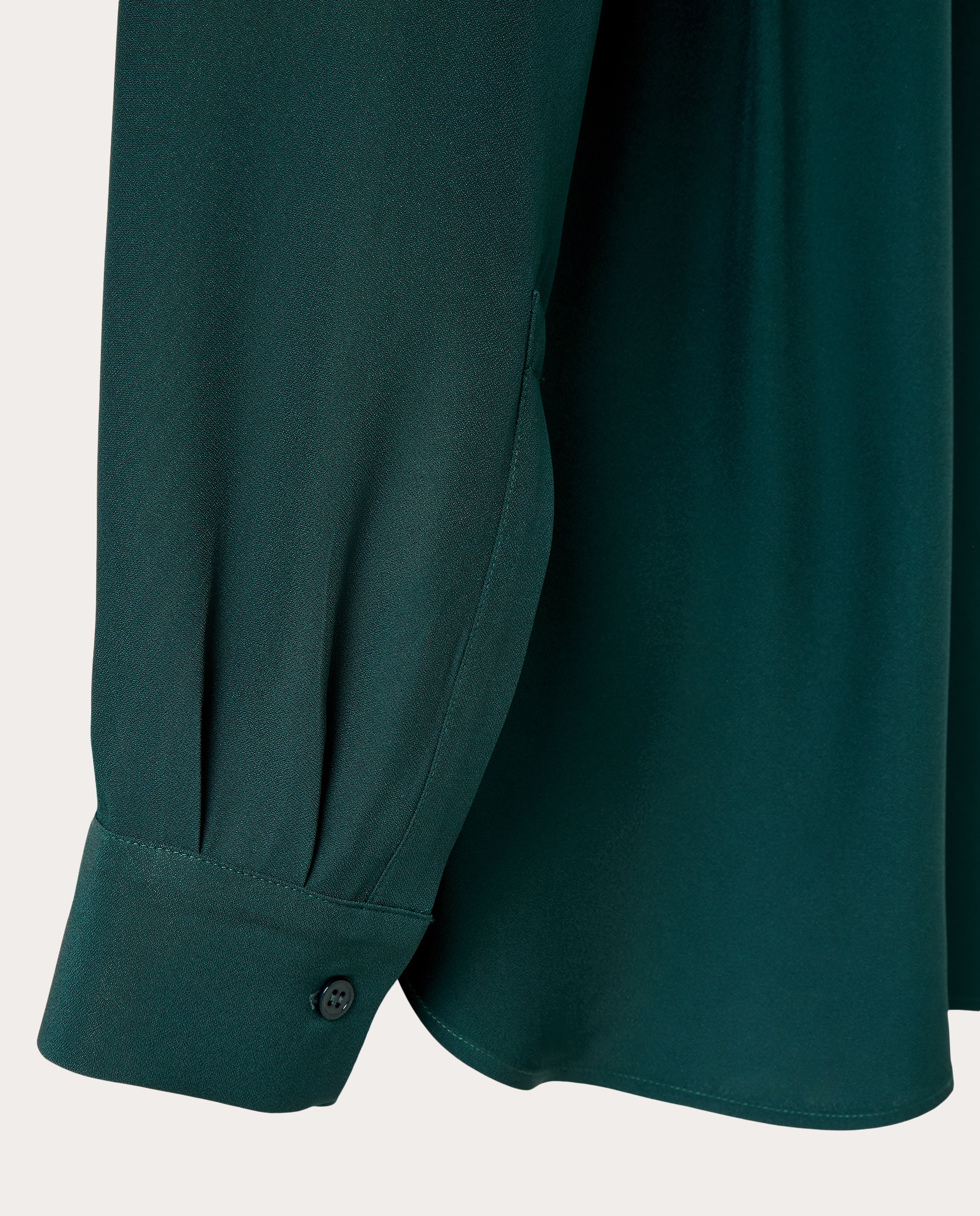 Camisa fluida Oana - Verde oscuro Verde oscuro-4