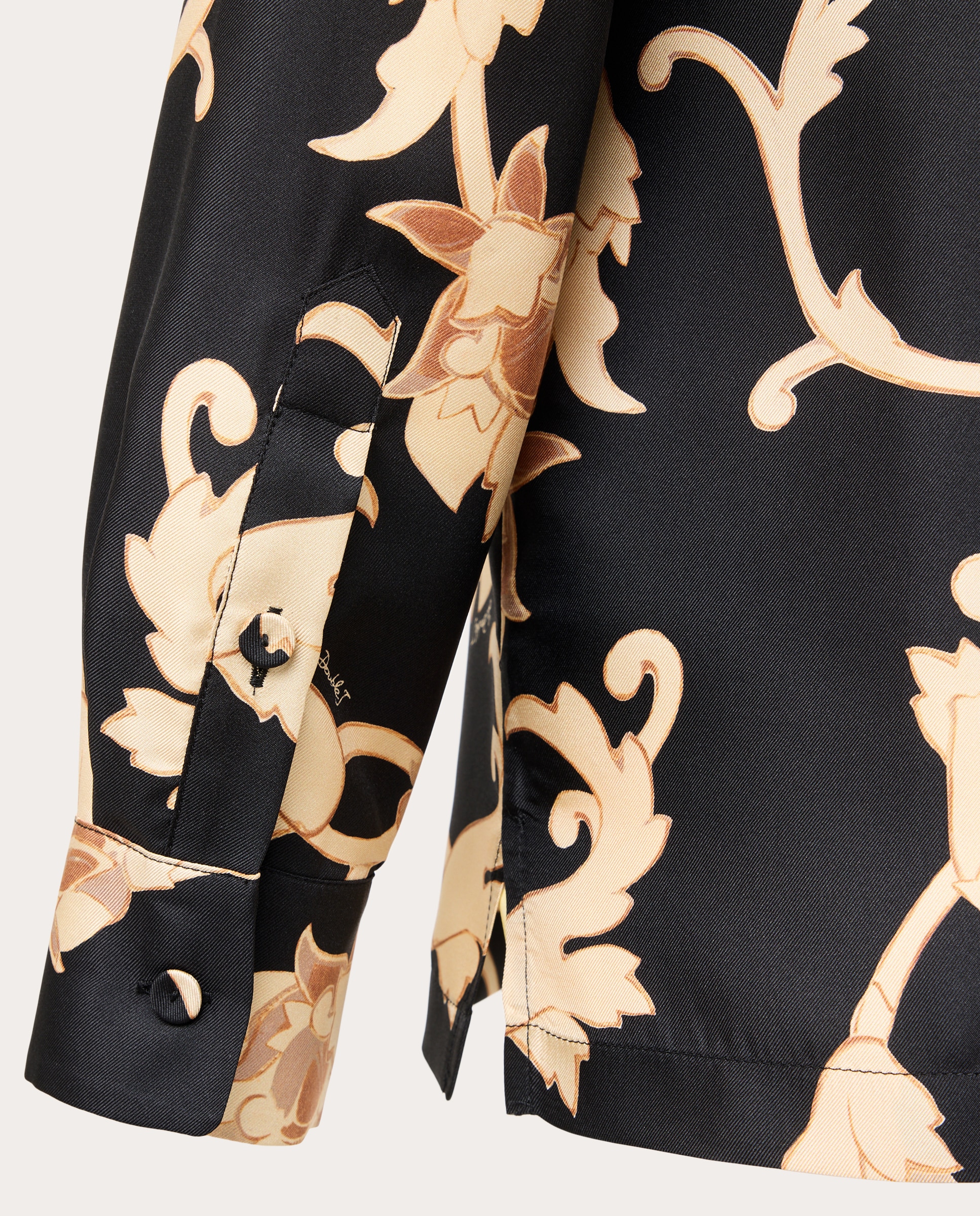 Imagen 4 de Camisa Boy de seda - Negro Negro