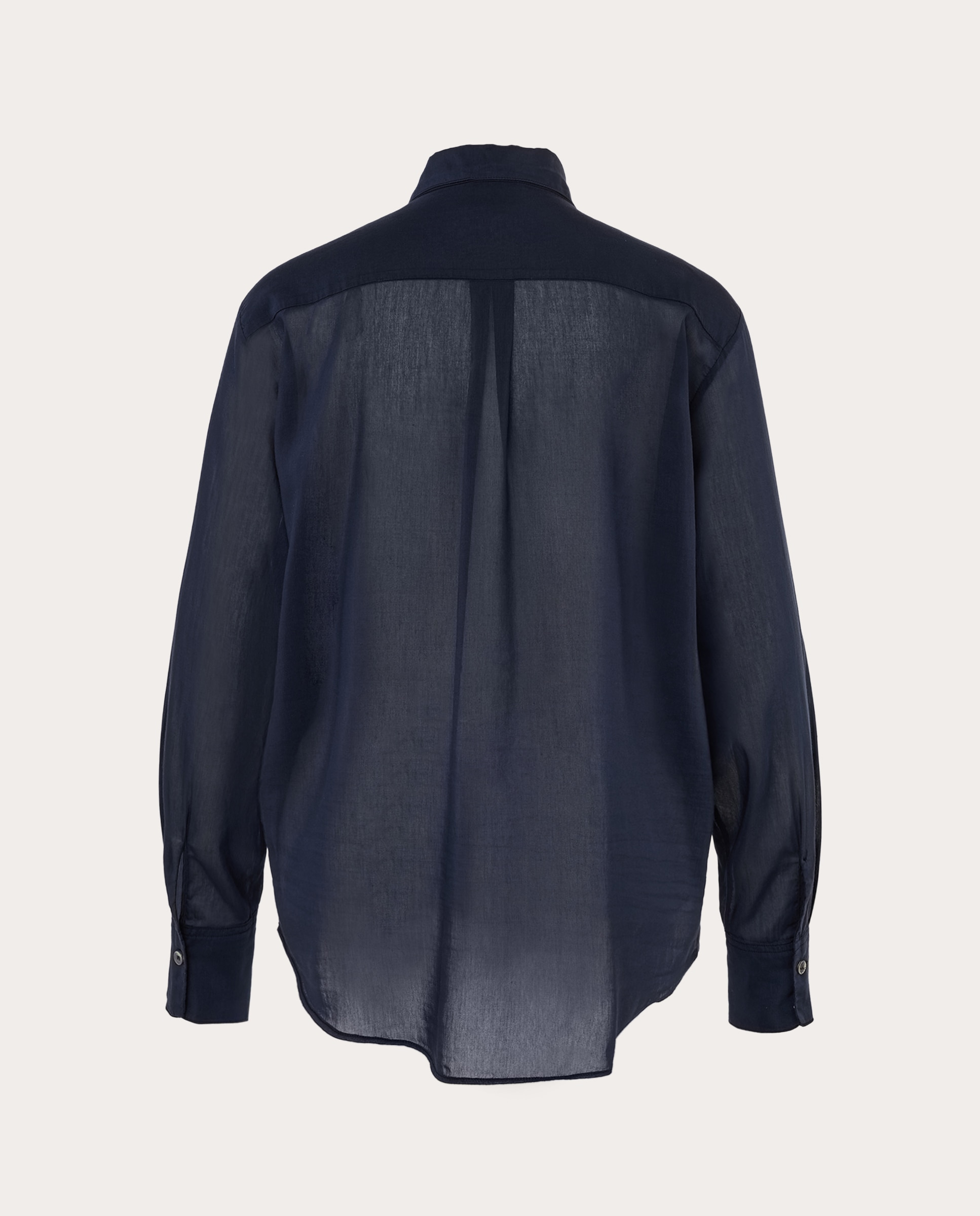 Camisa Estilo Smoking Azul-2
