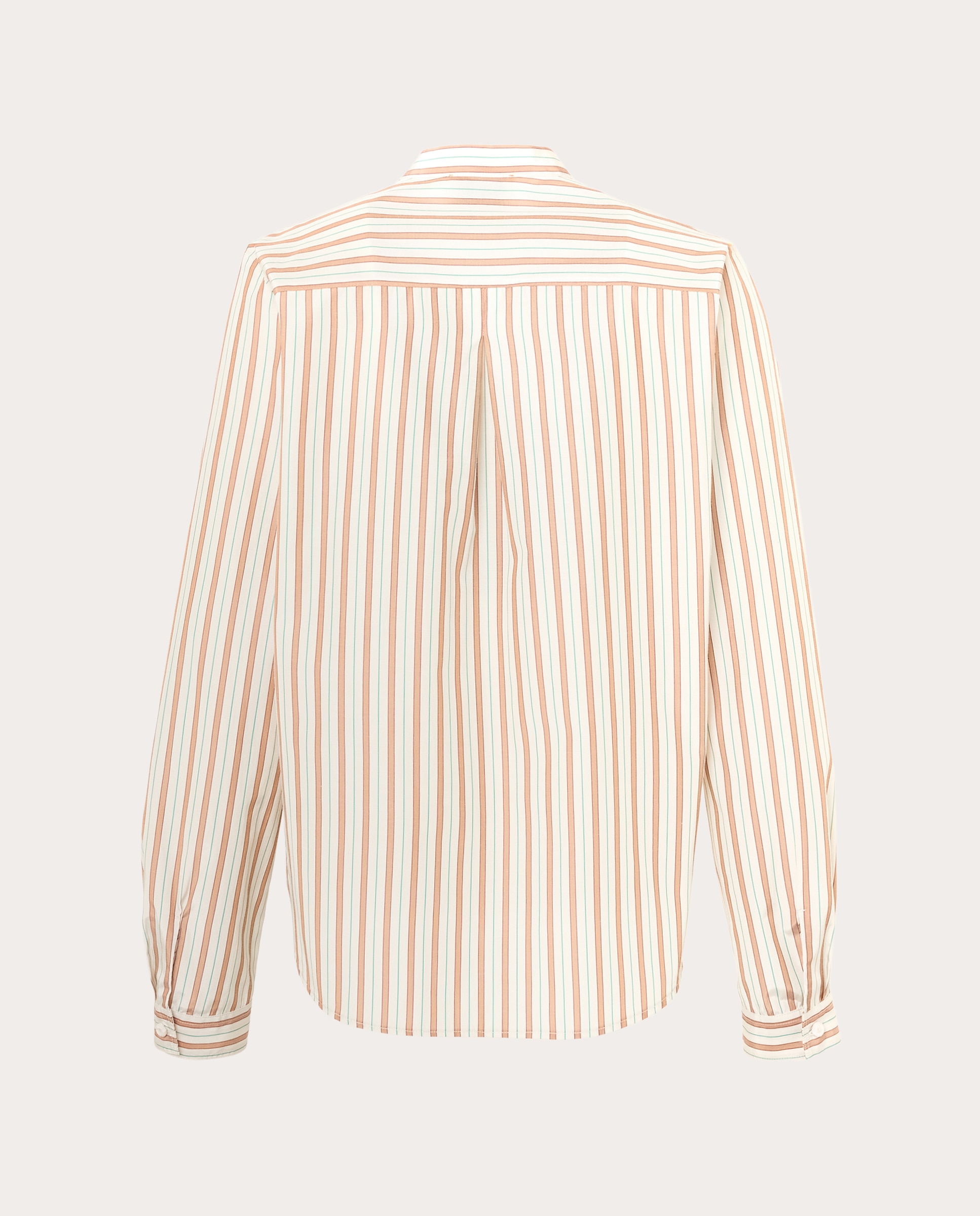 Camisa de tafetá às riscas Rosa-2