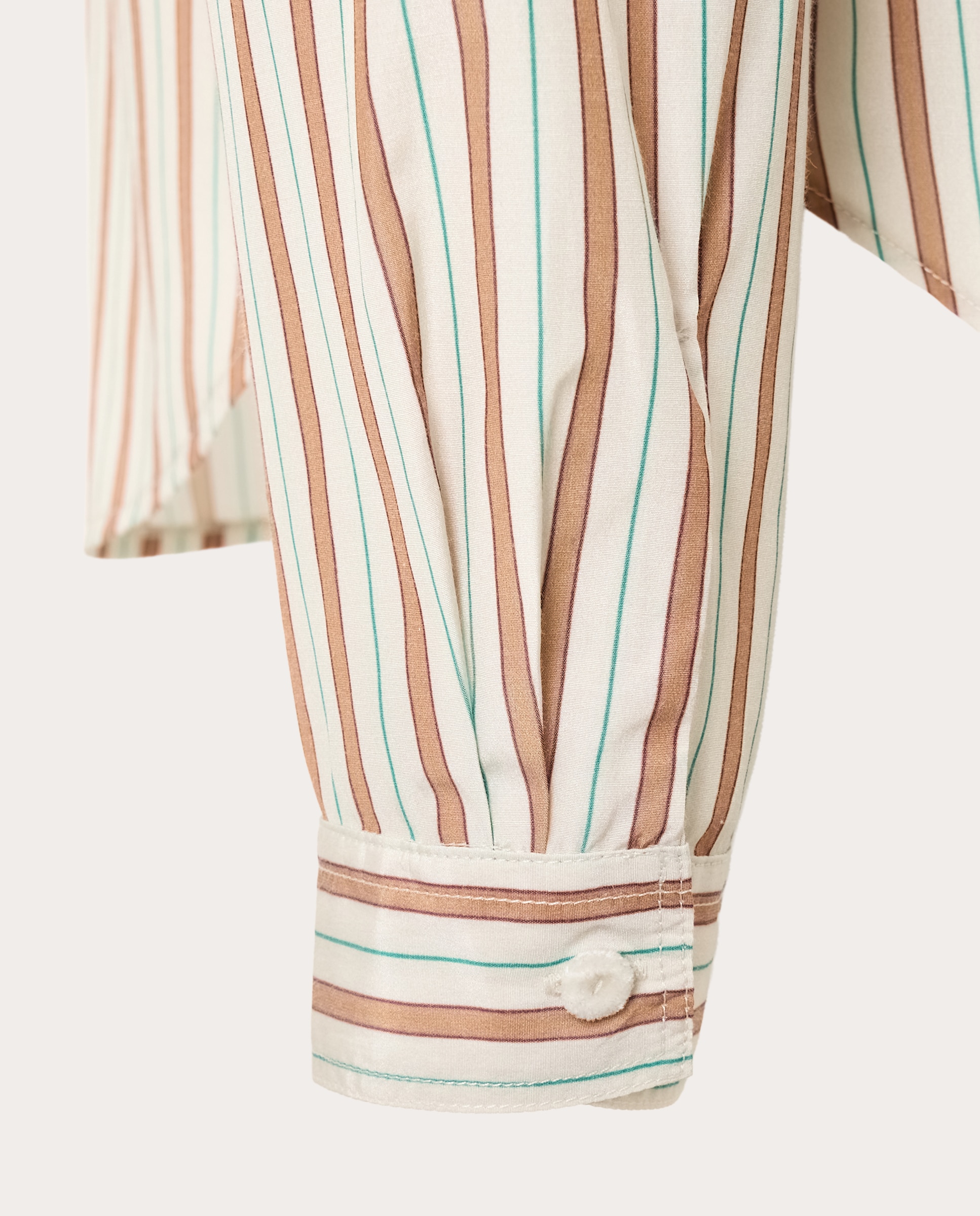 Camisa de tafetá às riscas Rosa-4