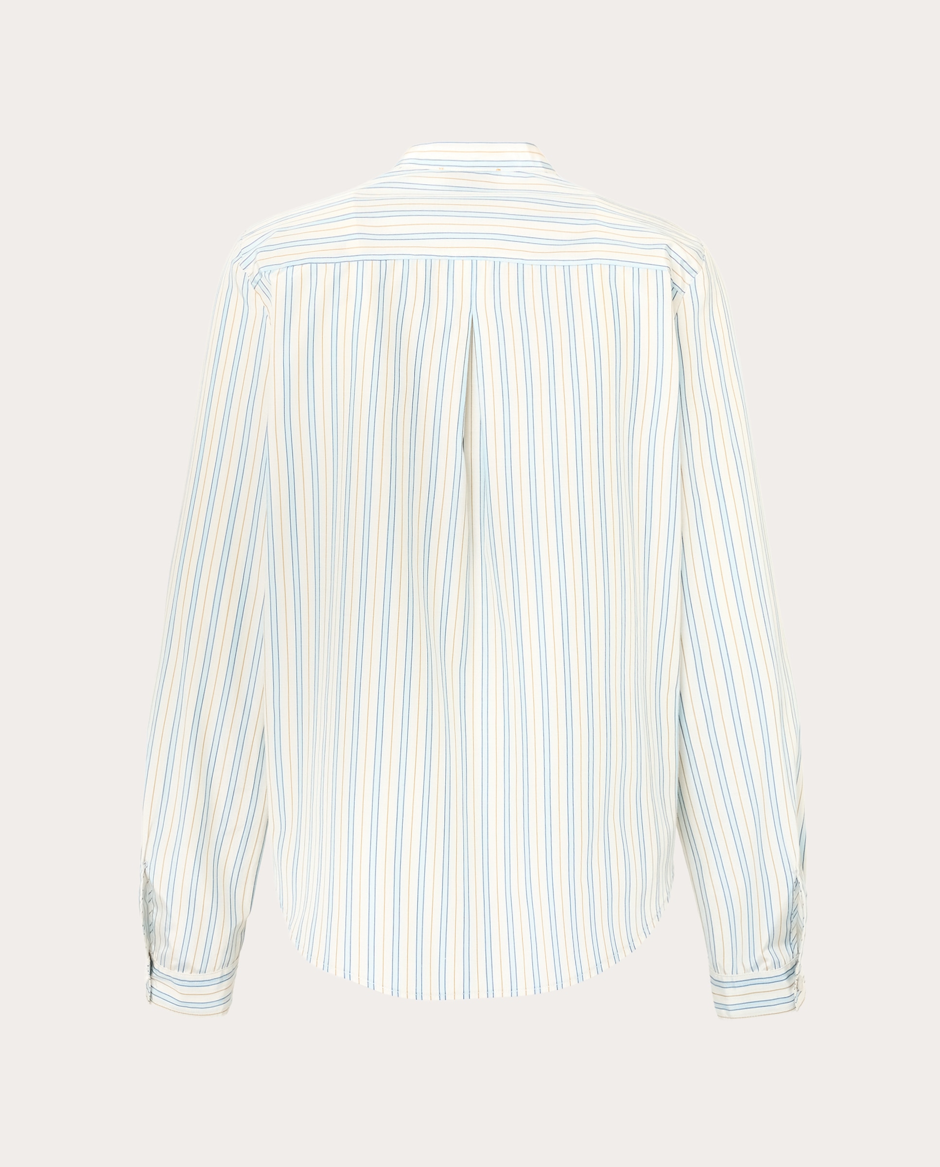 Camisa de Tafetá às Riscas Azul-claro-2