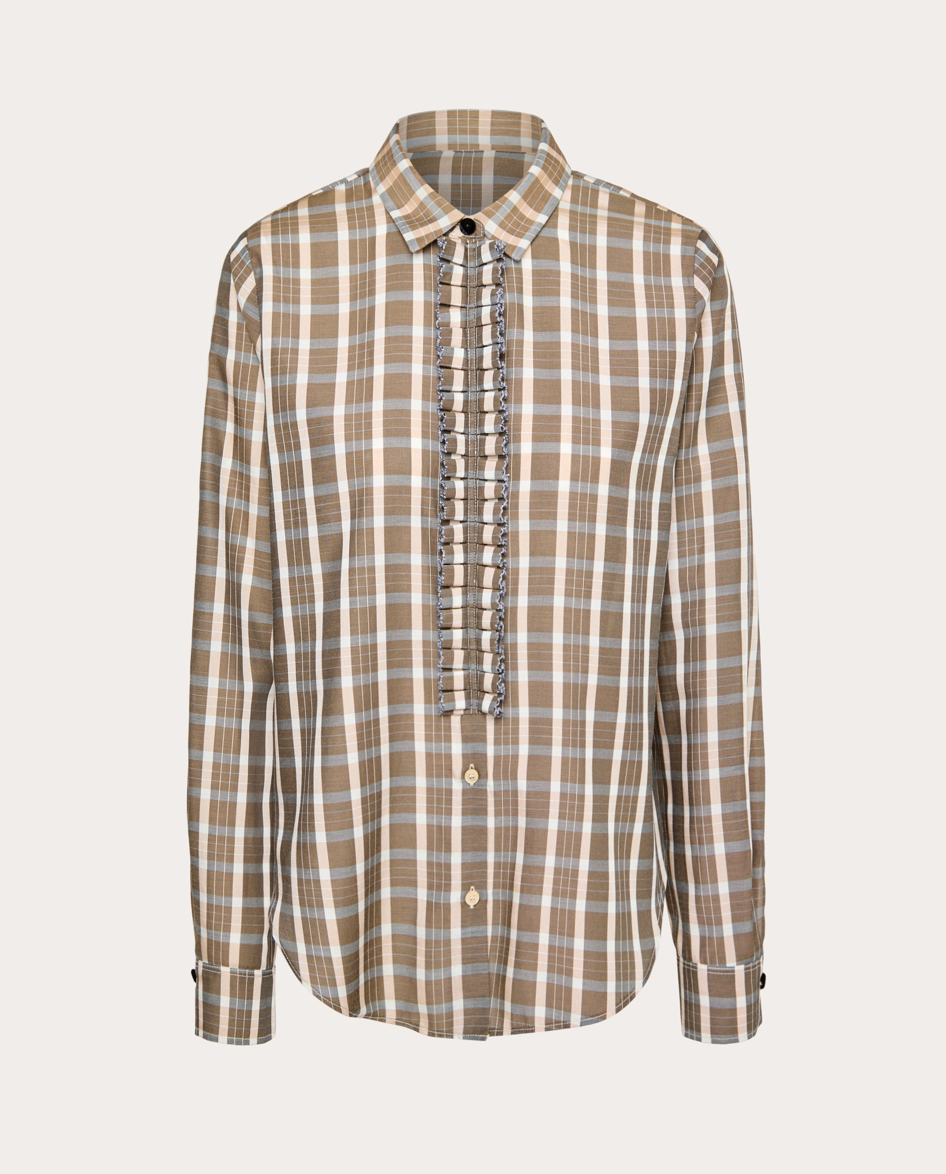 Imagen 1 de Camisa estampada Crema