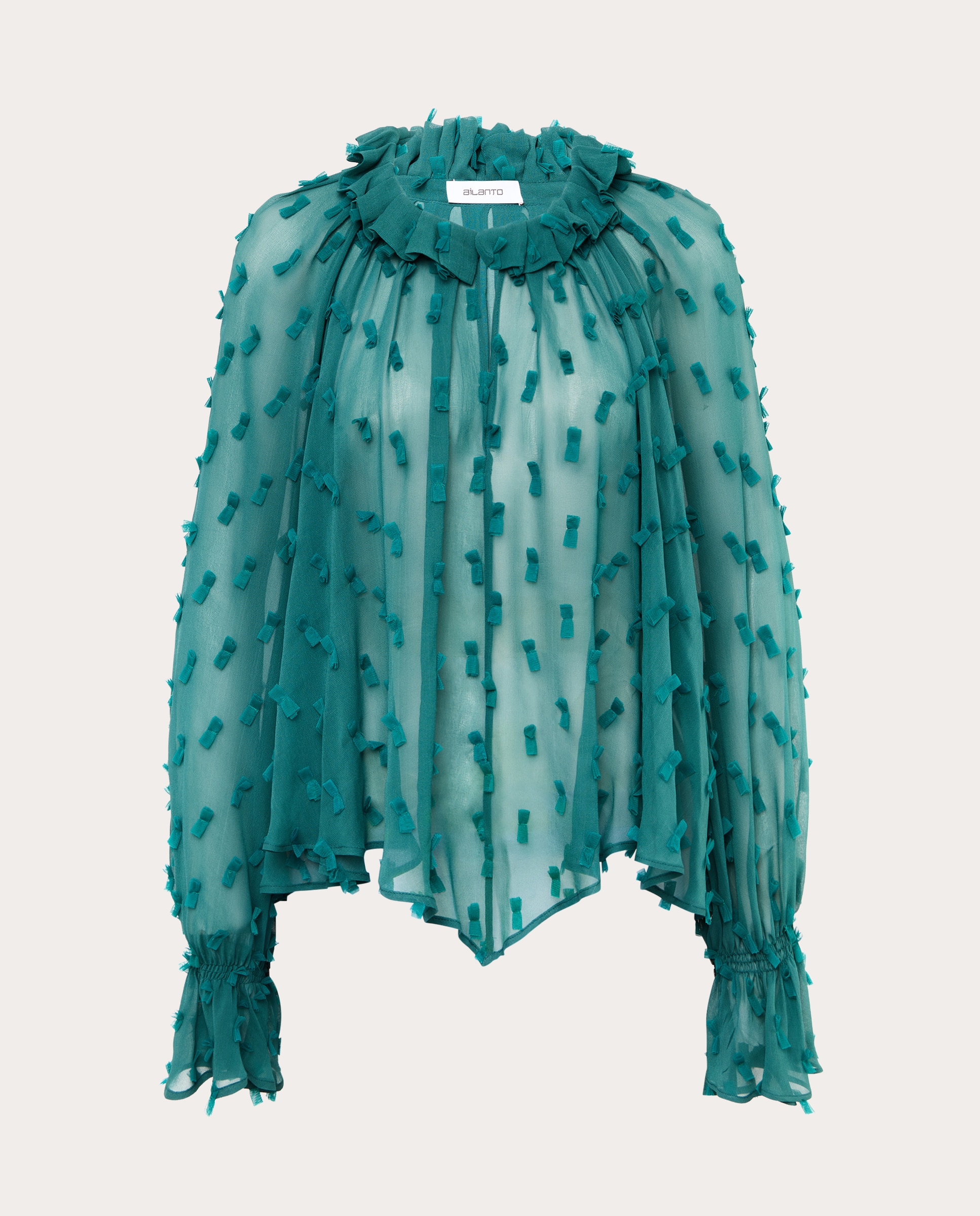 Imagem 0 de Blusa de Corte Romântico de Chiffon