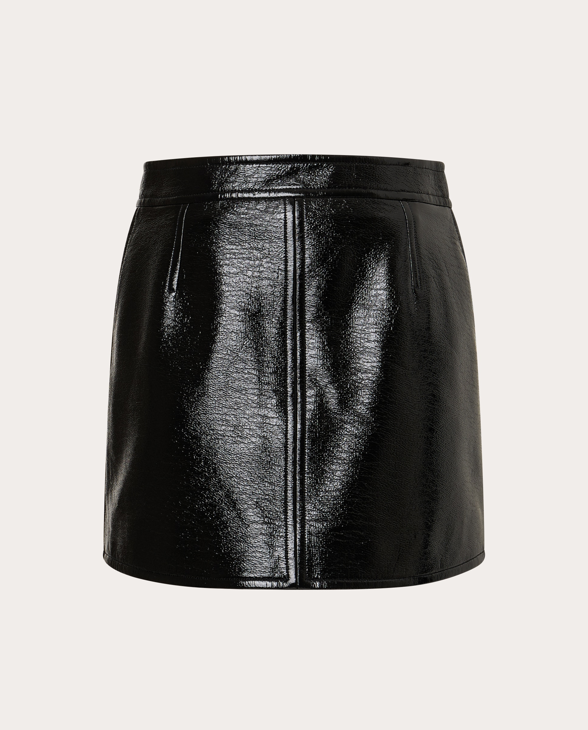 Falda corta de vinilo - Negro Negro-2