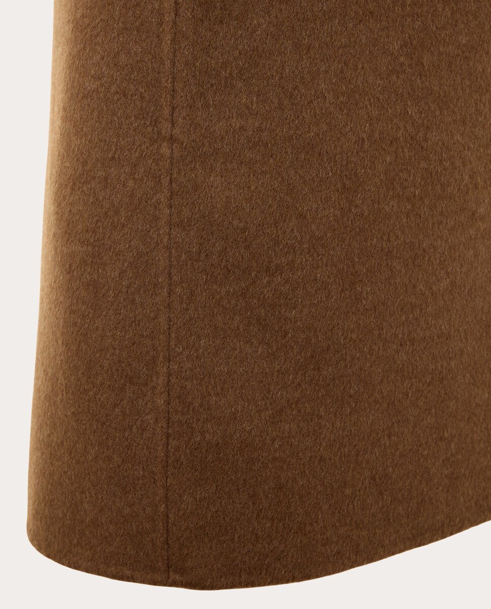 Saia Midi Palomie de Lã Camel-4