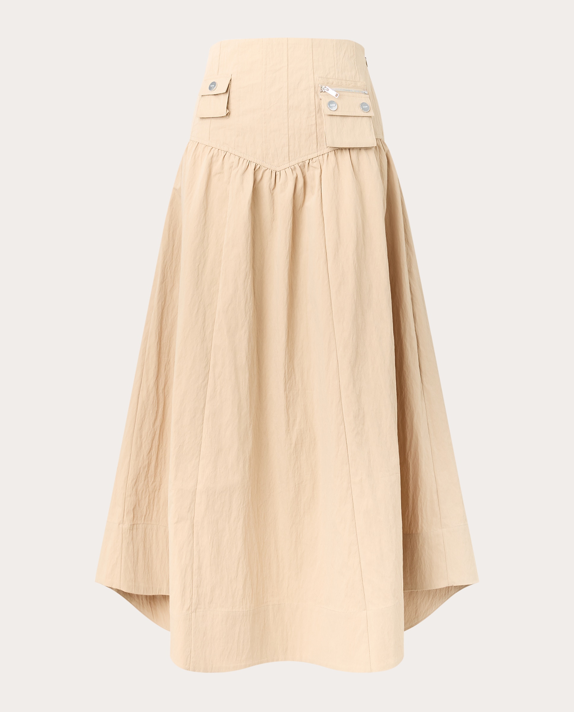 Imagen 1 de Falda midi Crudo