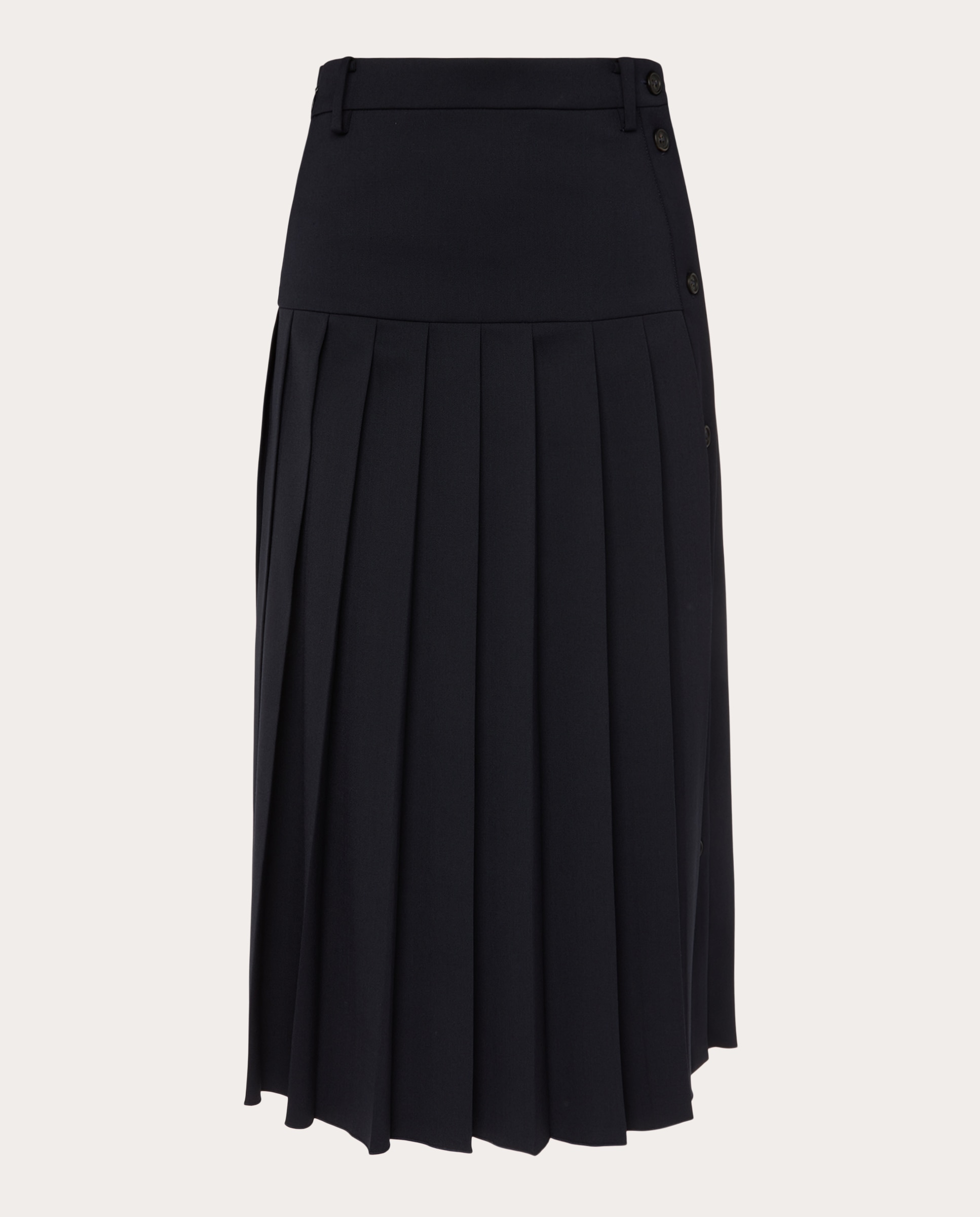Imagen 0 de Falda midi con pliegues Azul marino