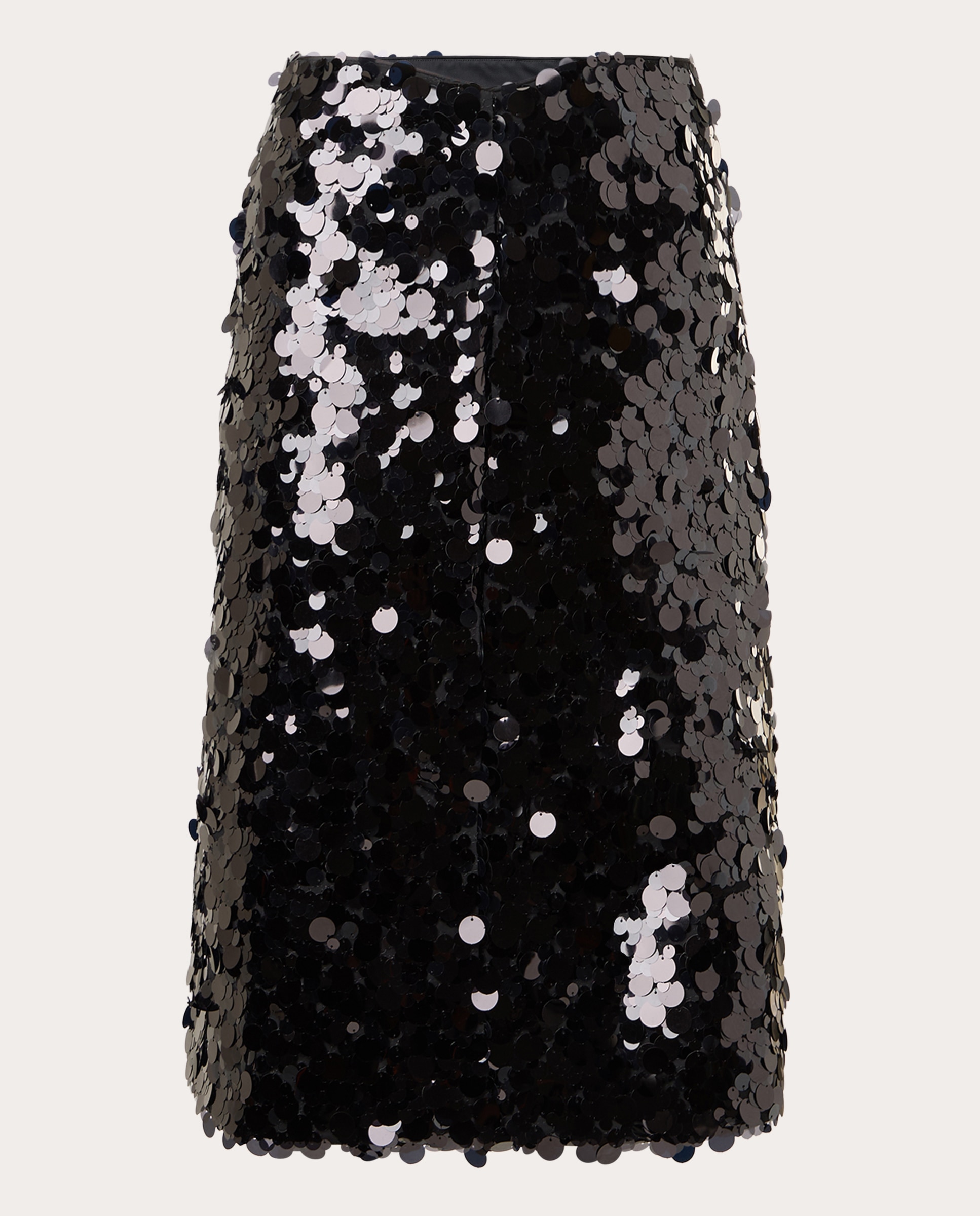 Imagen 0 de Falda midi de lentejuelas Negro