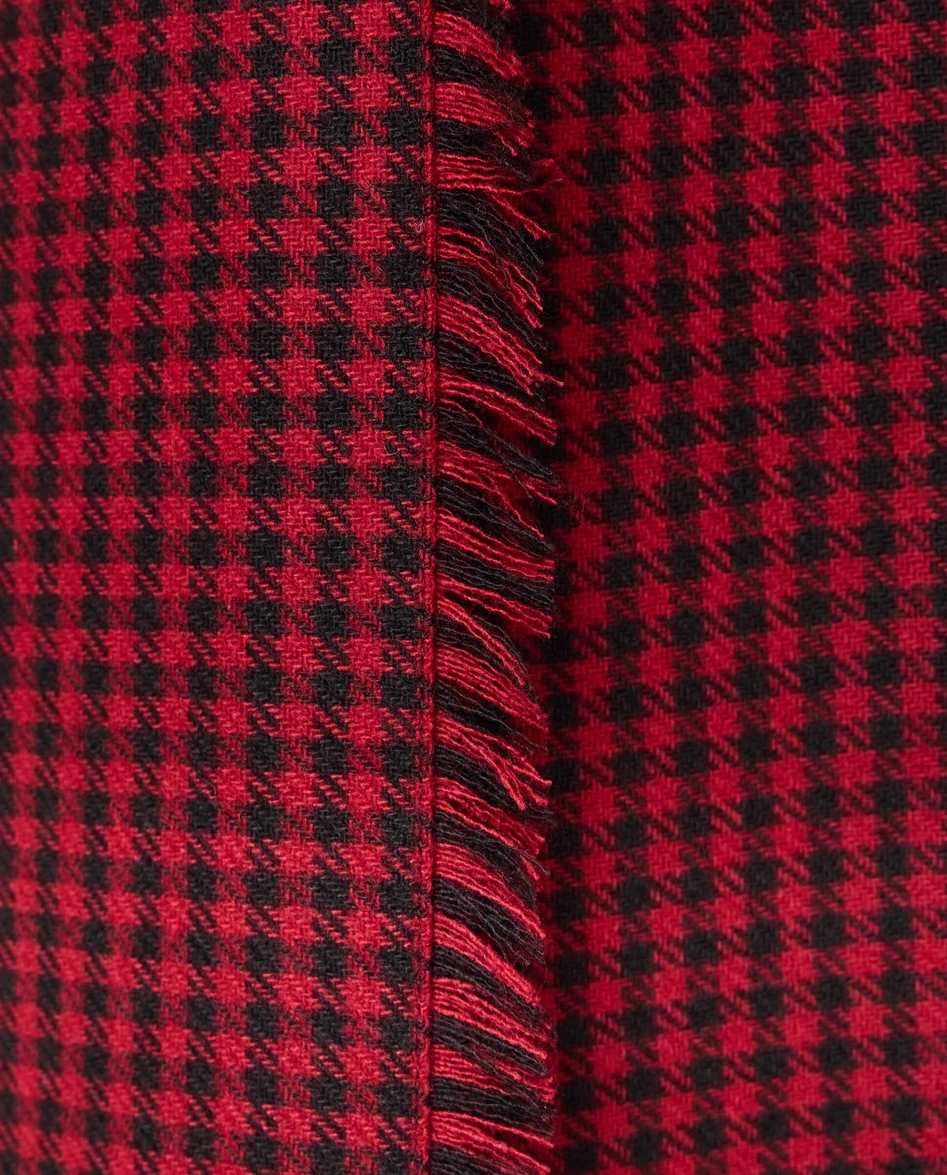 Falda plisada de cuadros - Rojo Rojo-4
