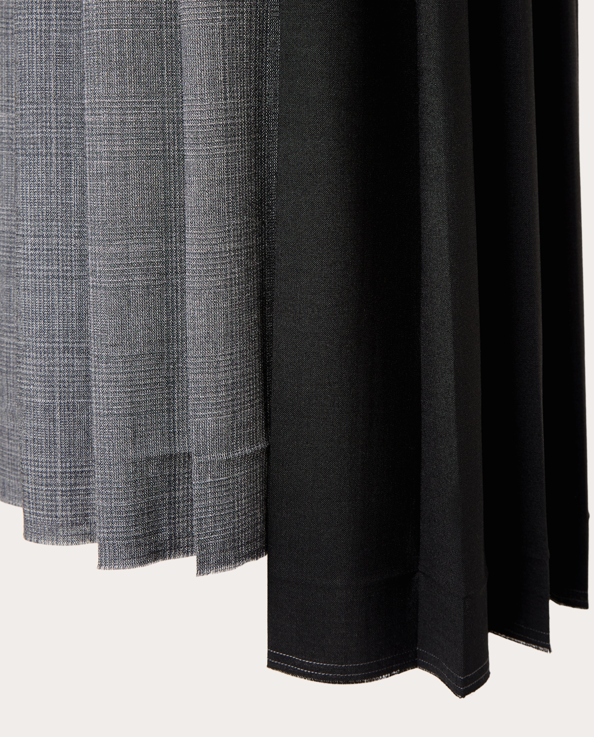 Falda Amene plisada - Gris Gris-4